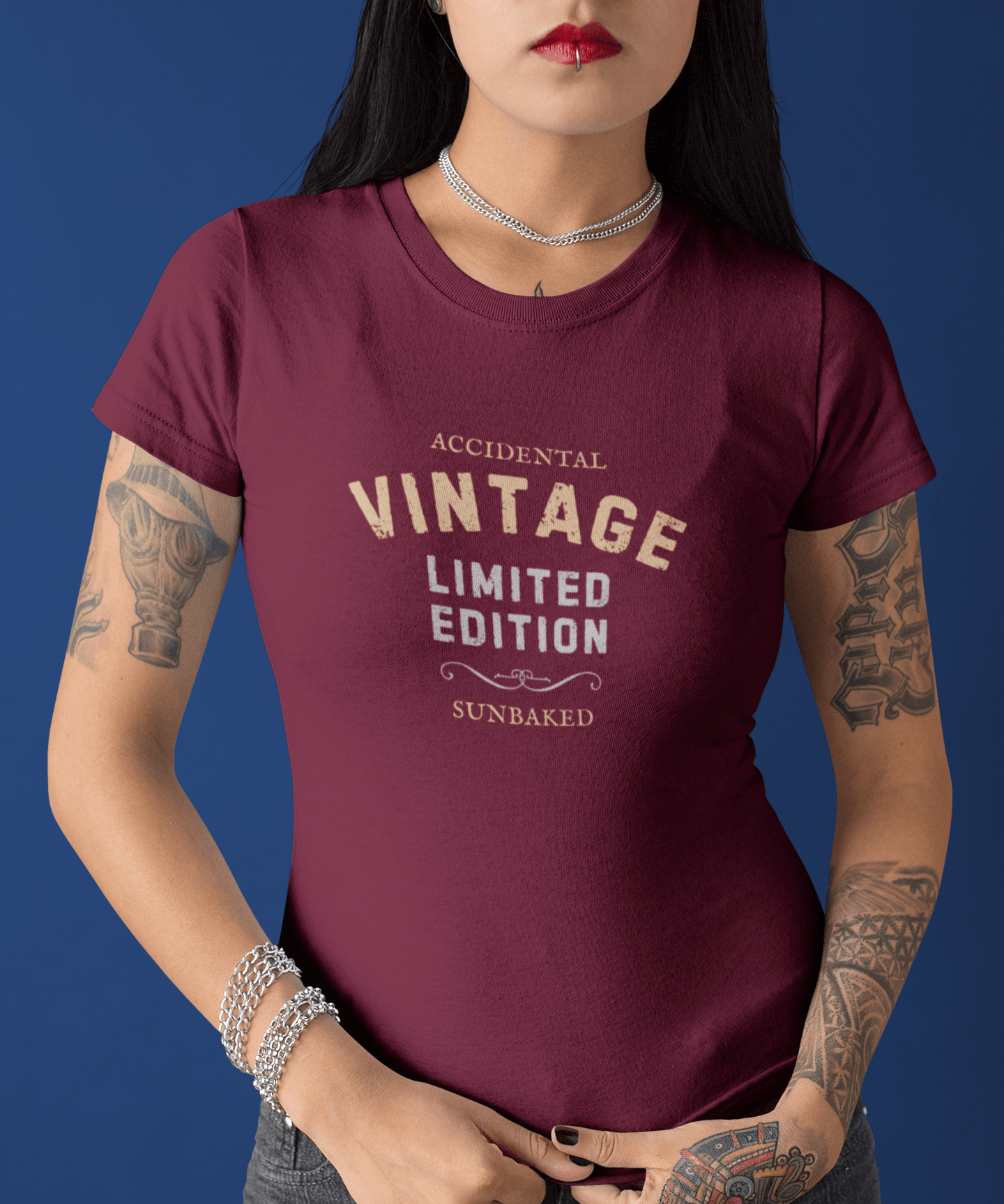 Accidental Vintage Limited Edition Satirical T-Shirt Premium Sunbaked Distressed Graphic Tee - Guilty Kick Apparel
