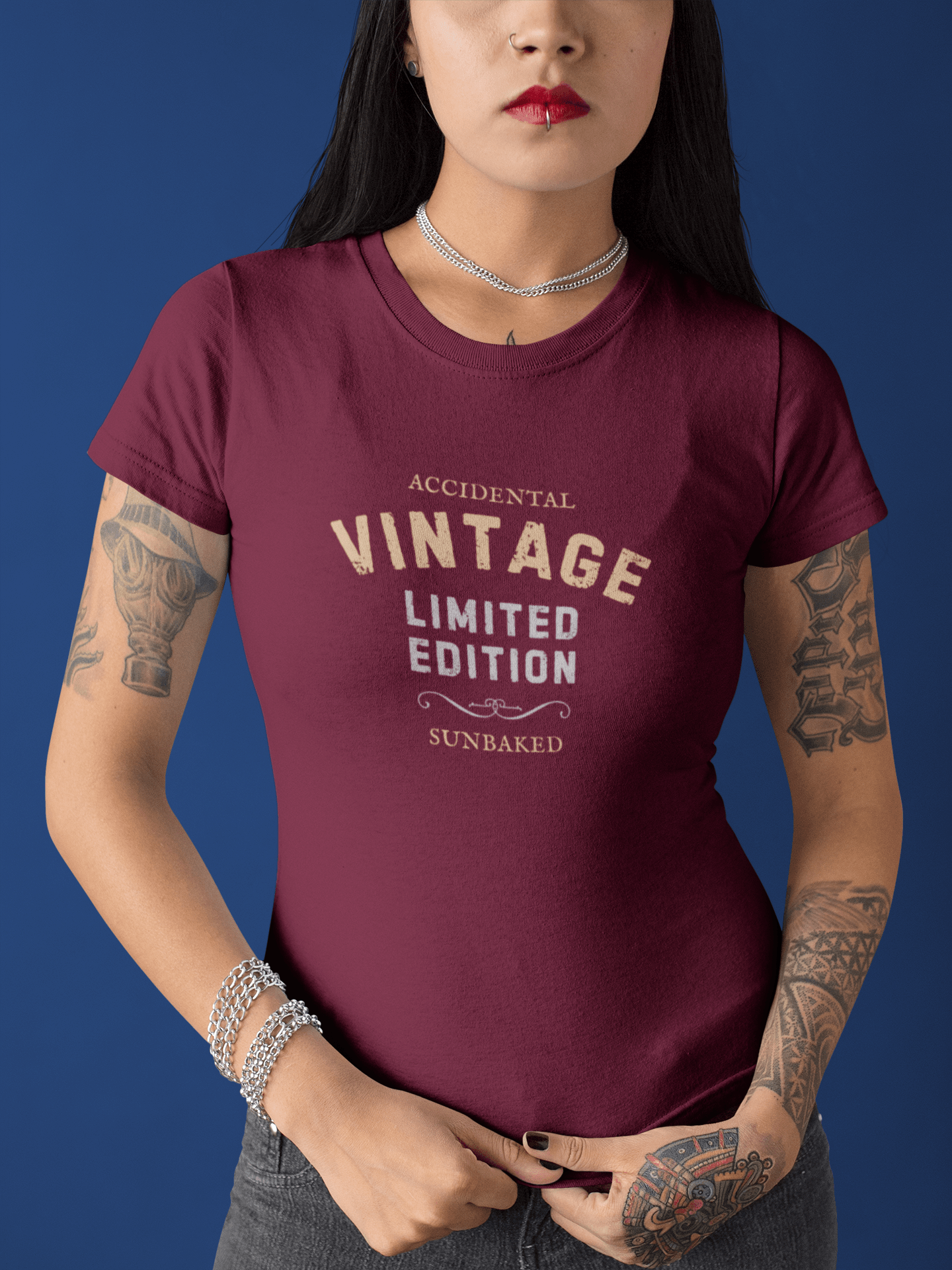 Accidental Vintage Limited Edition Satirical T-Shirt Premium Sunbaked Distressed Graphic Tee - Guilty Kick Apparel