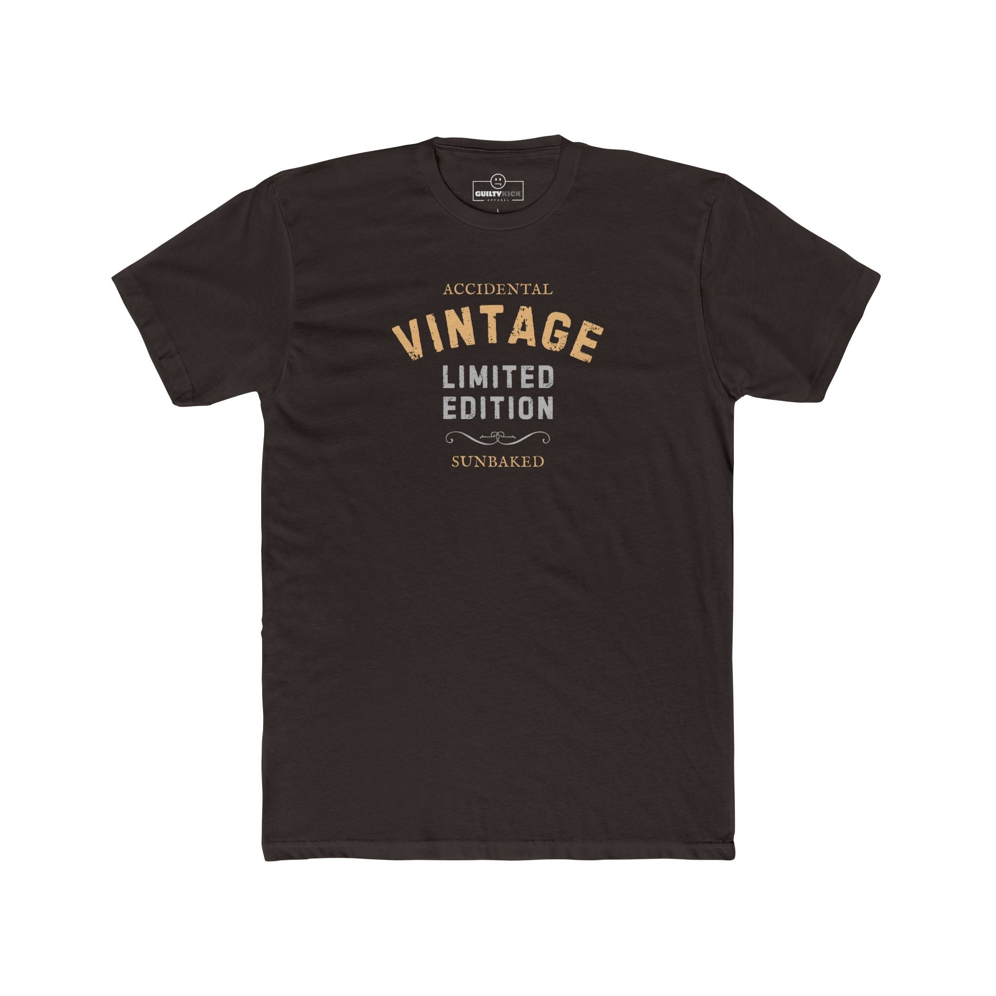 Accidental Vintage Limited Edition Satirical T-Shirt Premium Sunbaked Distressed Graphic Tee - Guilty Kick Apparel