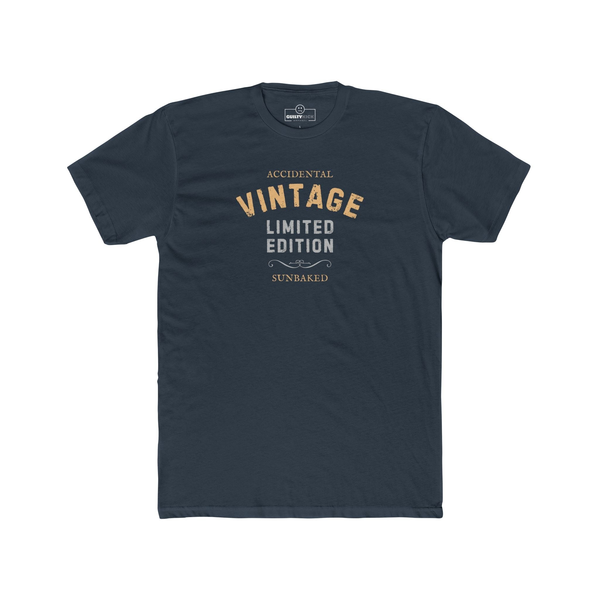 Accidental Vintage Limited Edition Satirical T-Shirt Premium Sunbaked Distressed Graphic Tee - Guilty Kick Apparel