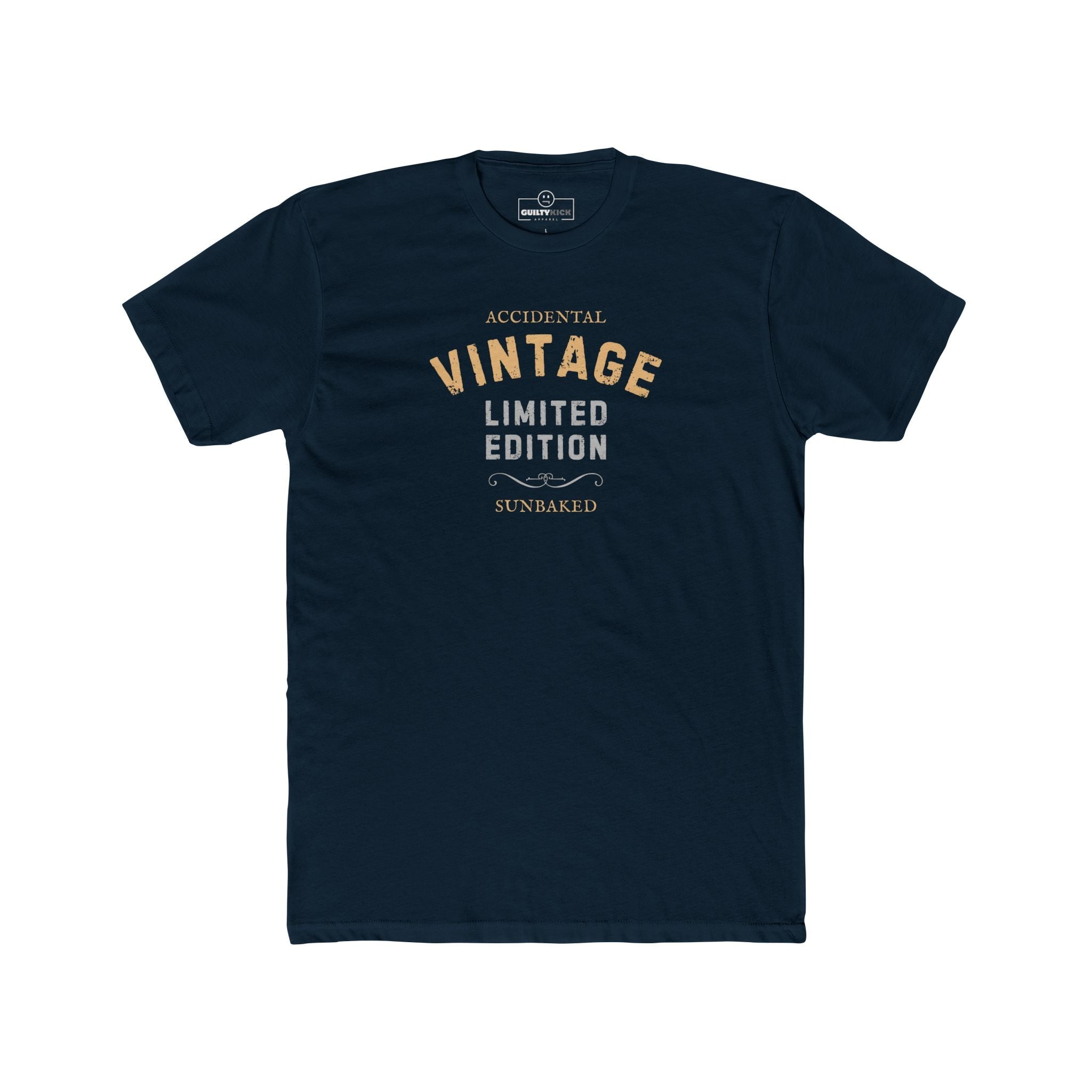 Accidental Vintage Limited Edition Satirical T-Shirt Premium Sunbaked Distressed Graphic Tee - Guilty Kick Apparel