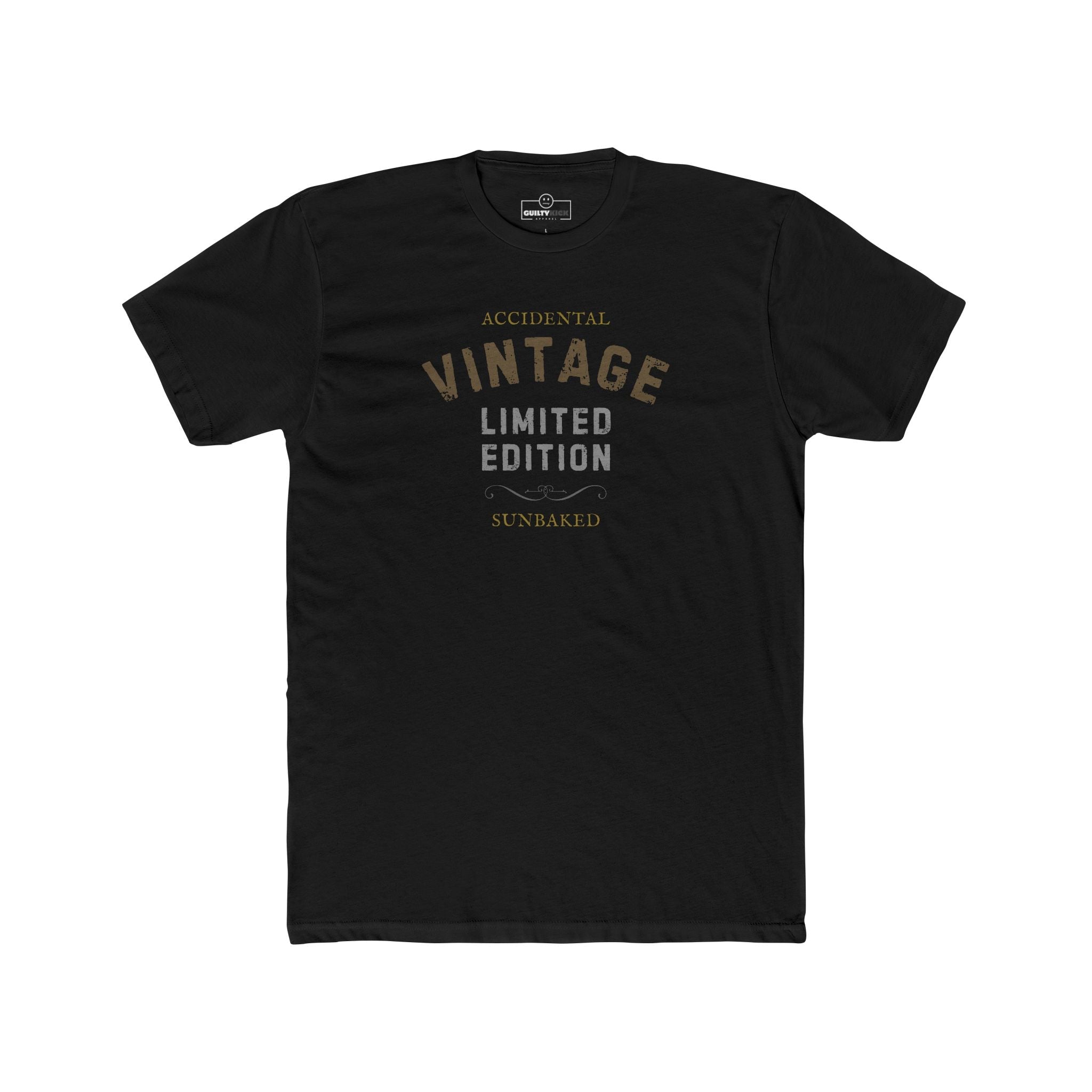 Accidental Vintage Limited Edition Satirical T-Shirt Premium Sunbaked Distressed Graphic Tee - Guilty Kick Apparel