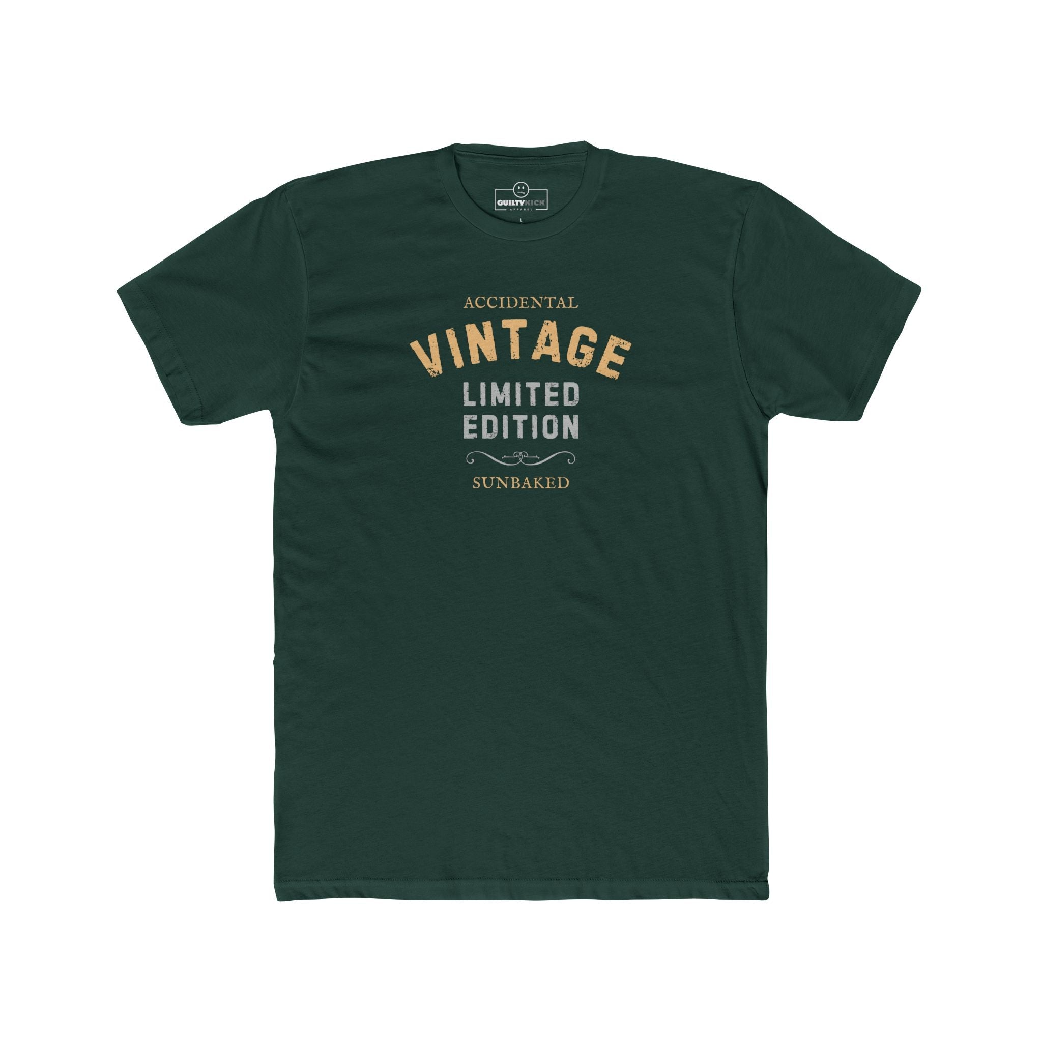 Accidental Vintage Limited Edition Satirical T-Shirt Premium Sunbaked Distressed Graphic Tee - Guilty Kick Apparel