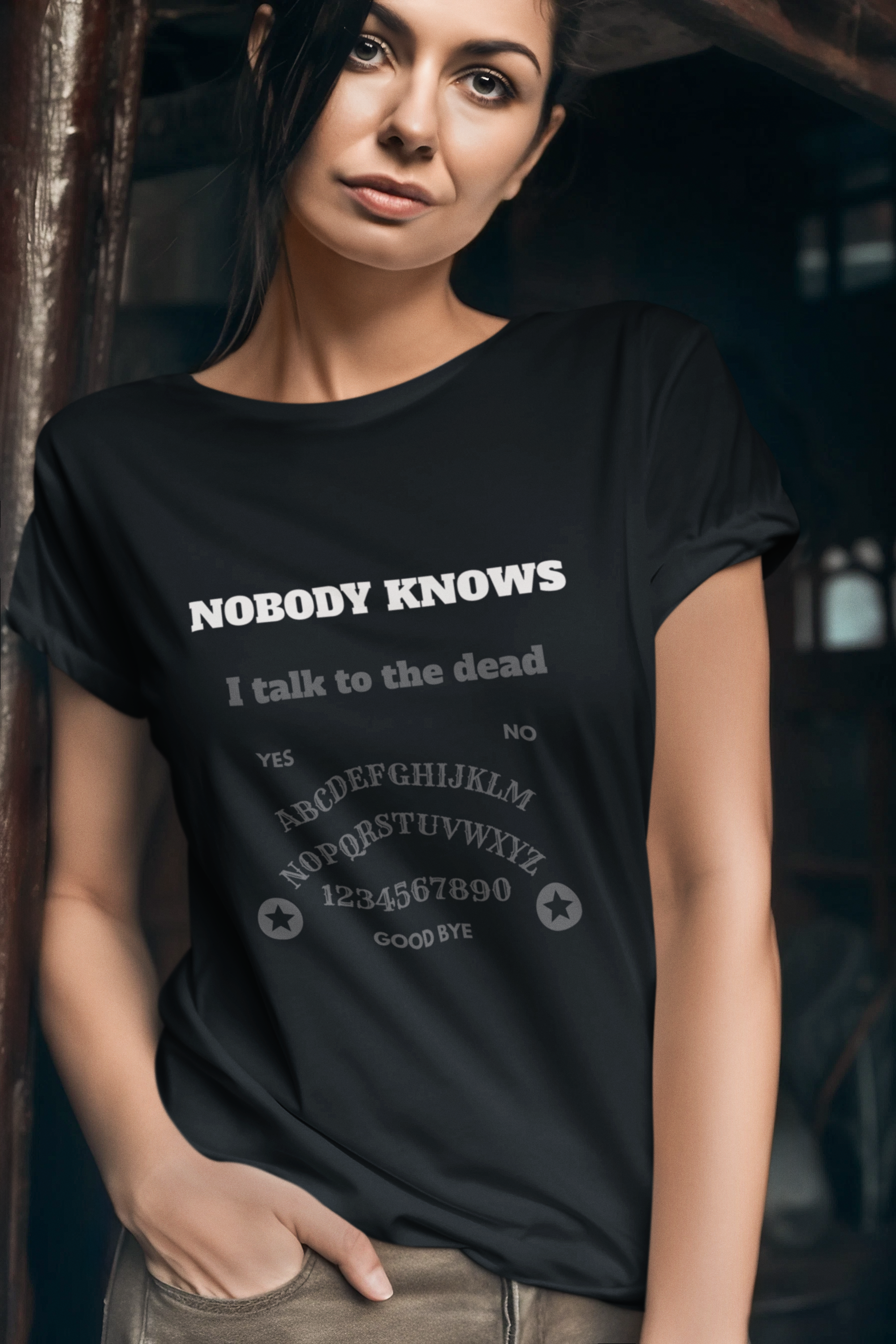 Halloween Ouija Board Tee - Unisex Tri-Blend Crew Tee