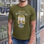 Amazing Asbestos Retro Parody T-Shirt: Mid - Century Satirical Dark Humor Tee - Guilty Kick Apparel