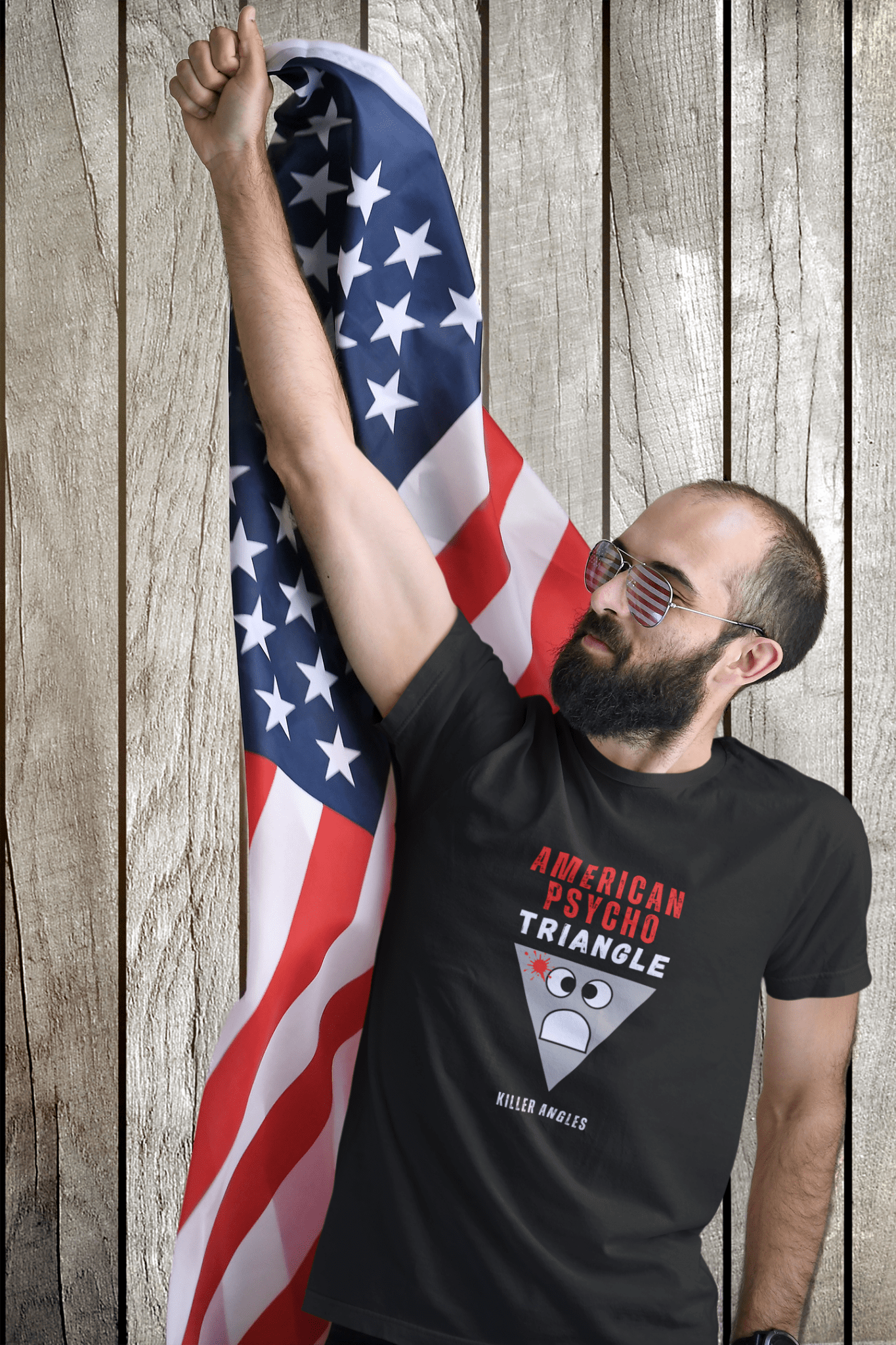 American Psycho Triangle Parody Tee - Guilty Kick Apparel