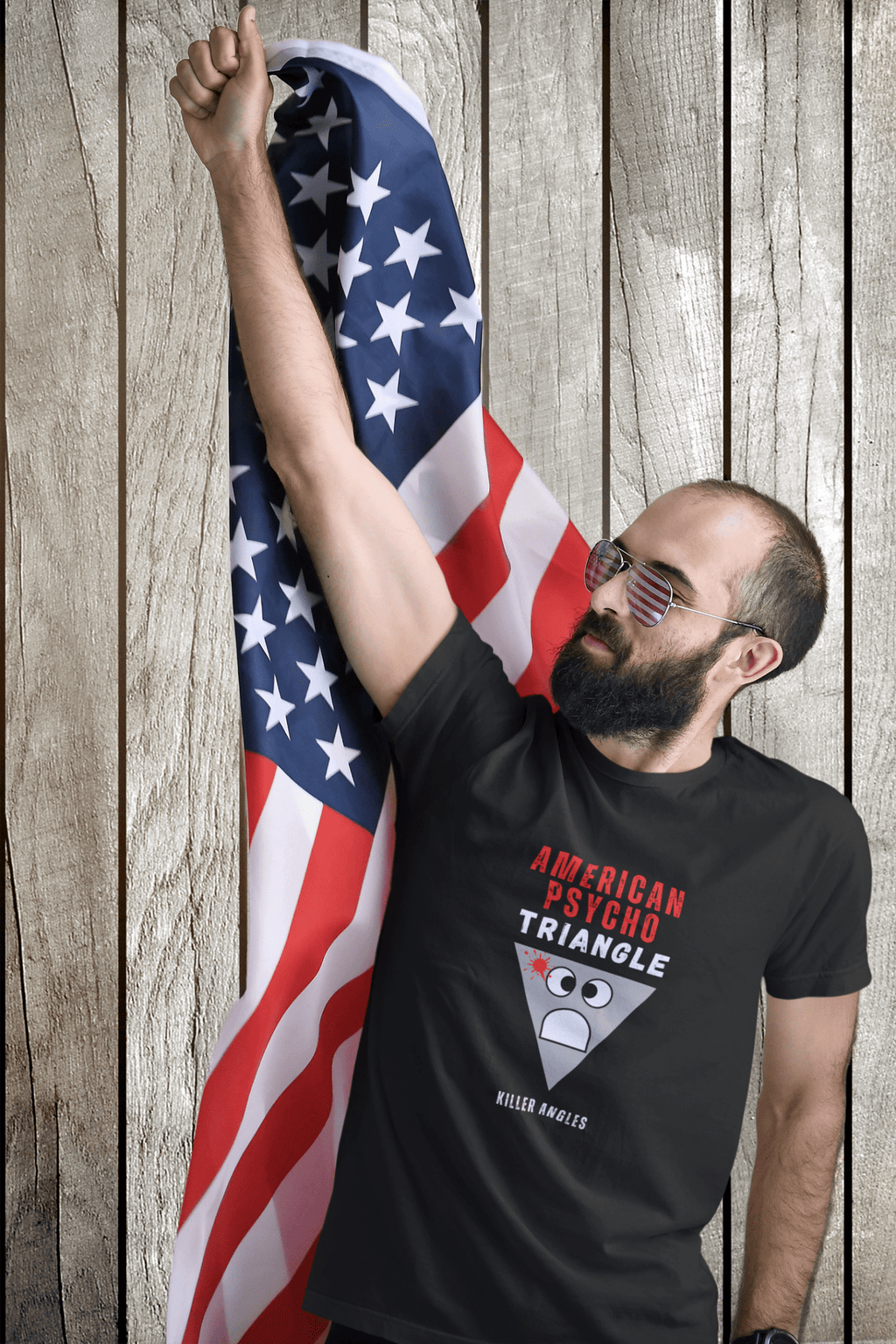 American Psycho Triangle Parody Tee - Guilty Kick Apparel