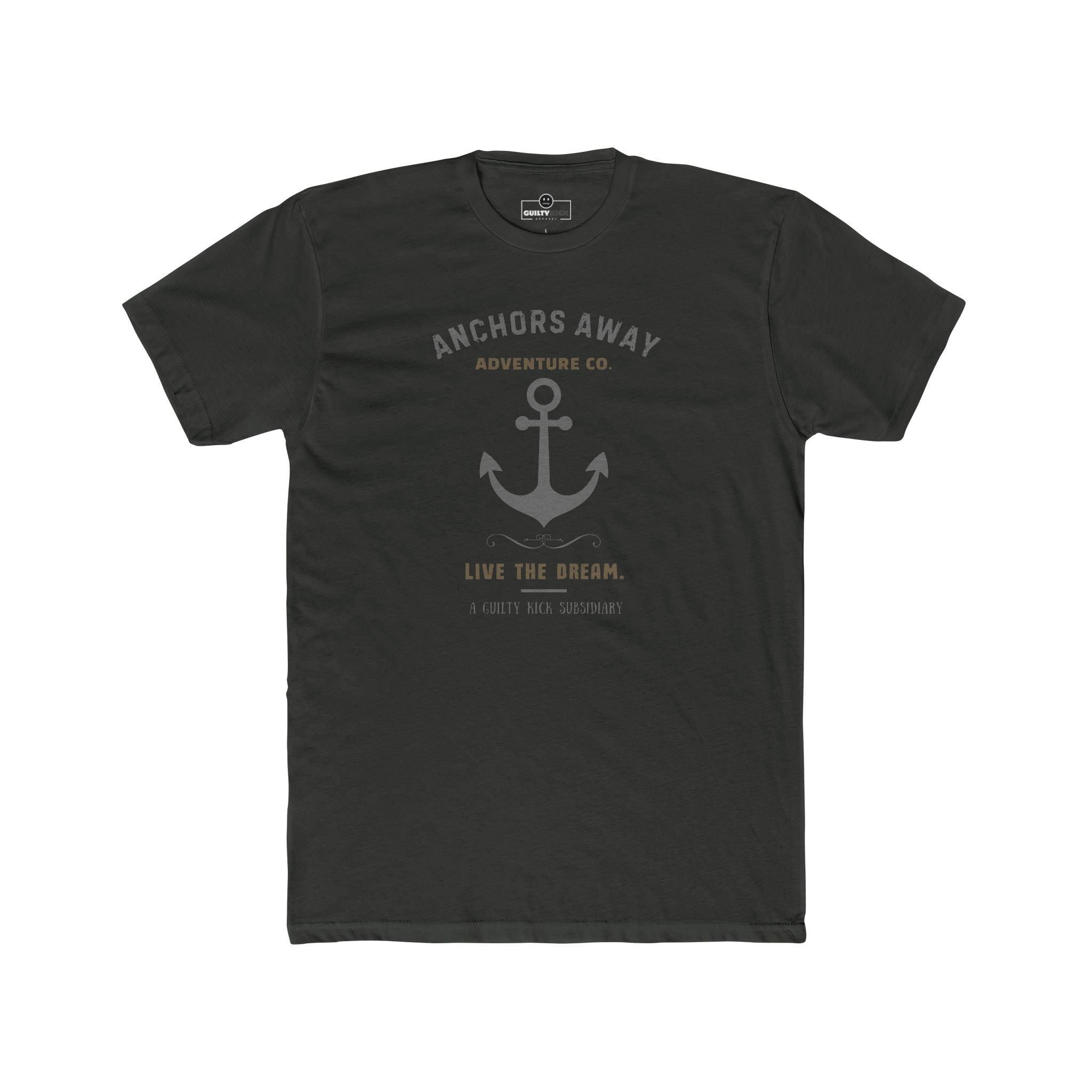 Anchors Away Adventure Co. "Live the Dream" Vintage T-Shirt, The Brand New Vintage Sunbaked Collection - Guilty Kick Apparel