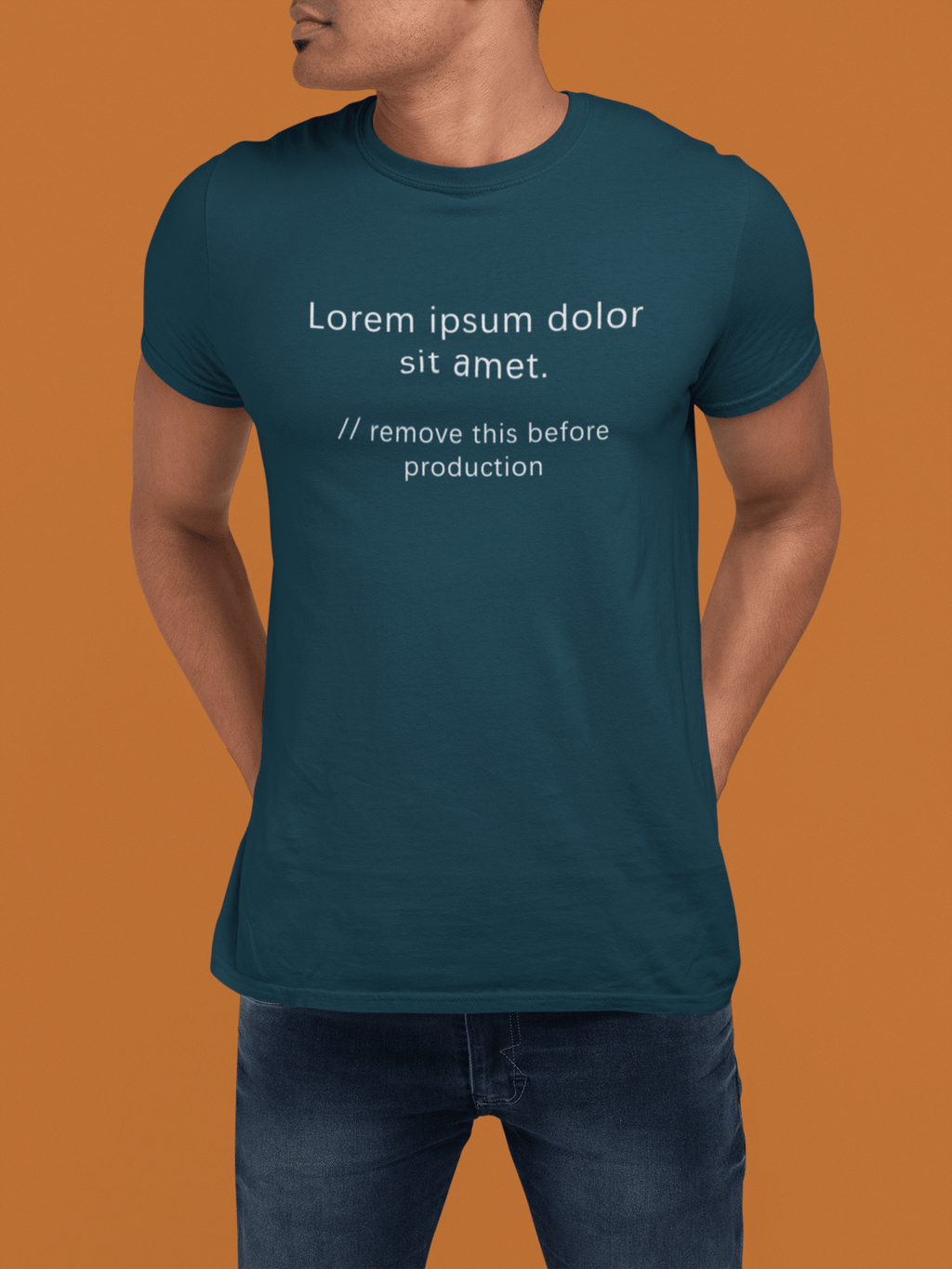 Anti - Design Lorem Ipsum Placeholder Text Graphic Tee - Guilty Kick Apparel