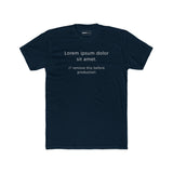 Anti - Design Lorem Ipsum Placeholder Text Graphic Tee - Guilty Kick Apparel