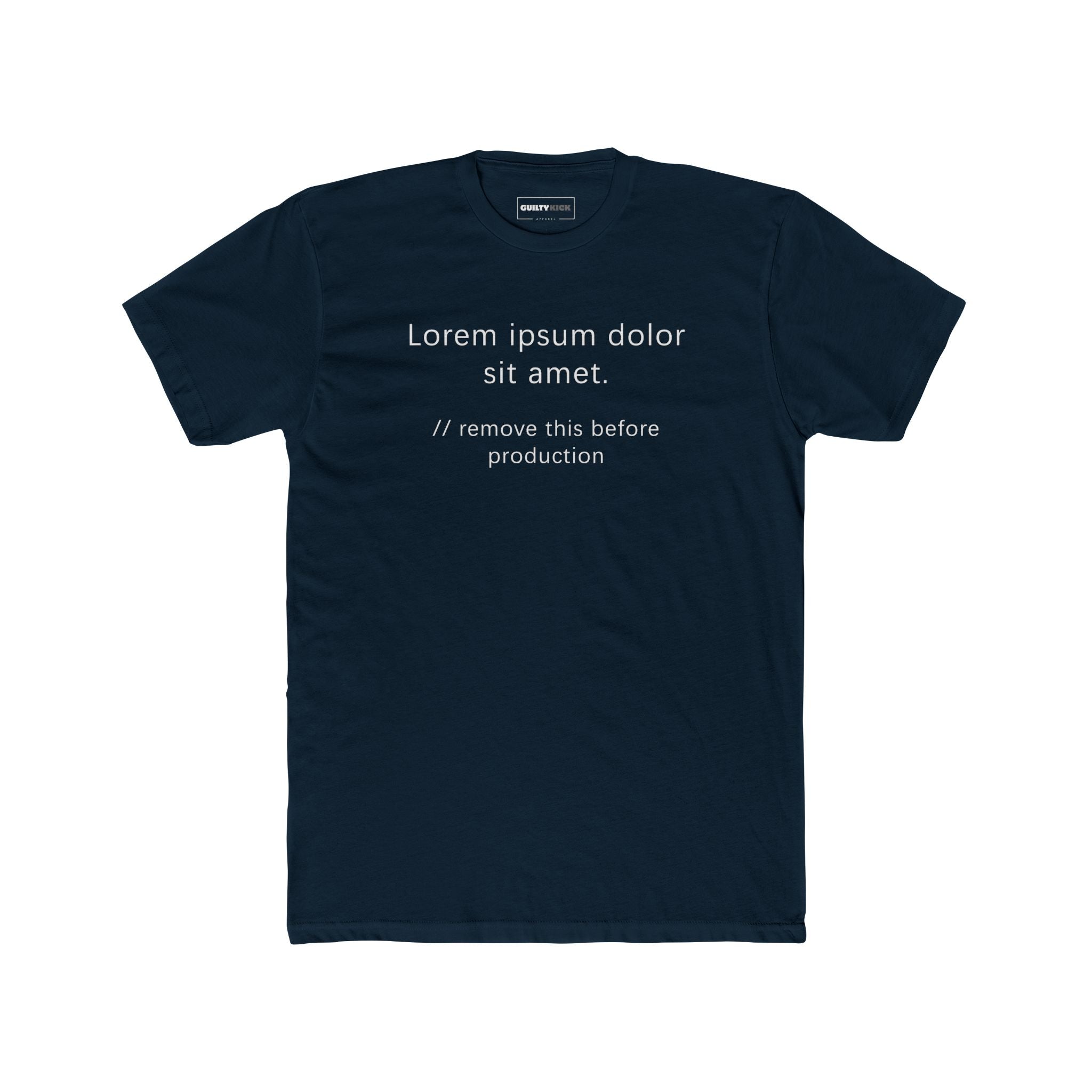 Anti - Design Lorem Ipsum Placeholder Text Graphic Tee - Guilty Kick Apparel