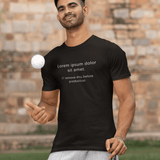 Anti - Design Lorem Ipsum Placeholder Text Graphic Tee - Guilty Kick Apparel