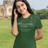 Anti - Design Lorem Ipsum Placeholder Text Graphic Tee - Guilty Kick Apparel