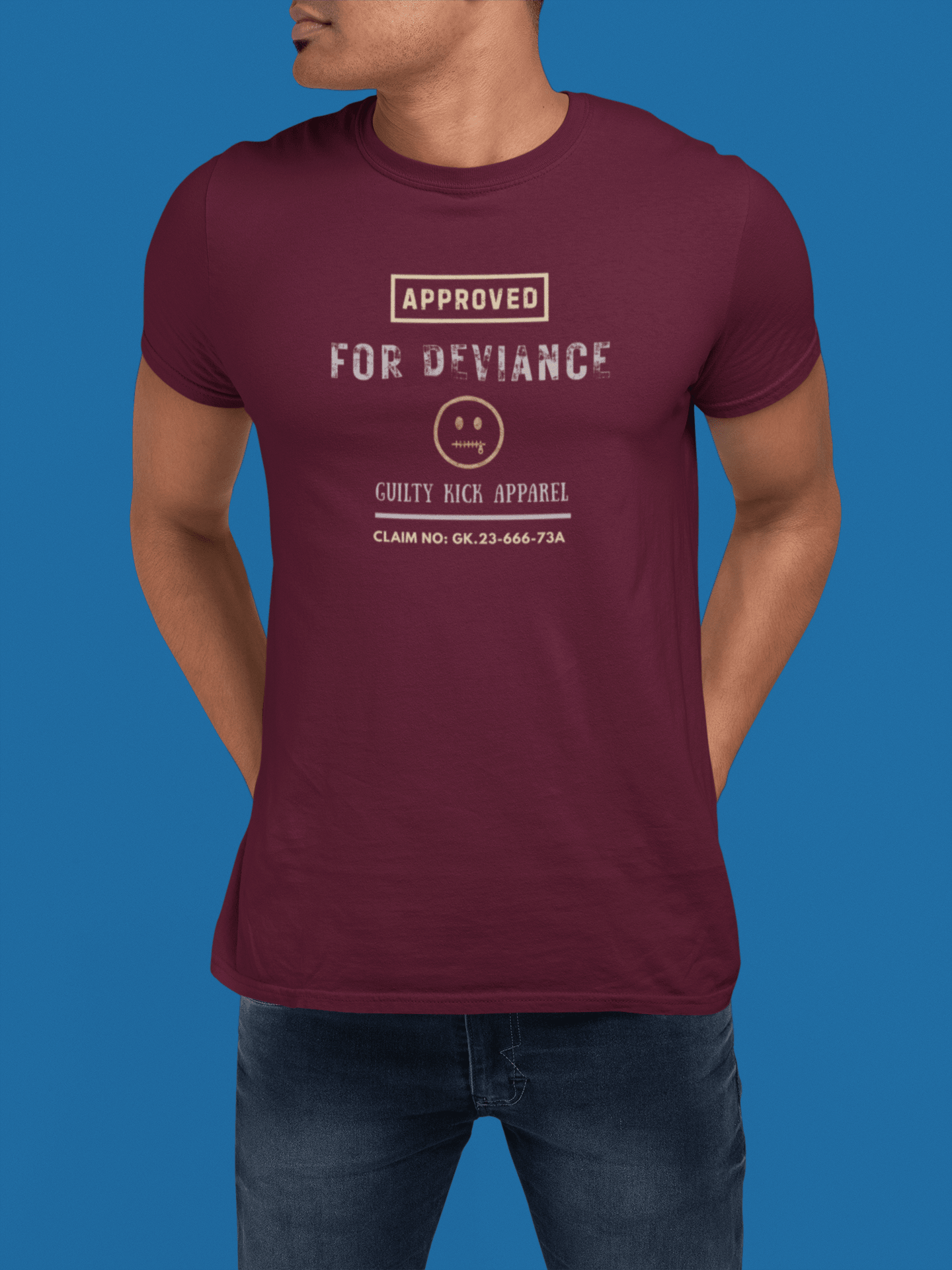 Approved for Deviance T-Shirt Funny Corporate Satire Graphic Tee - Guilty Kick Apparel