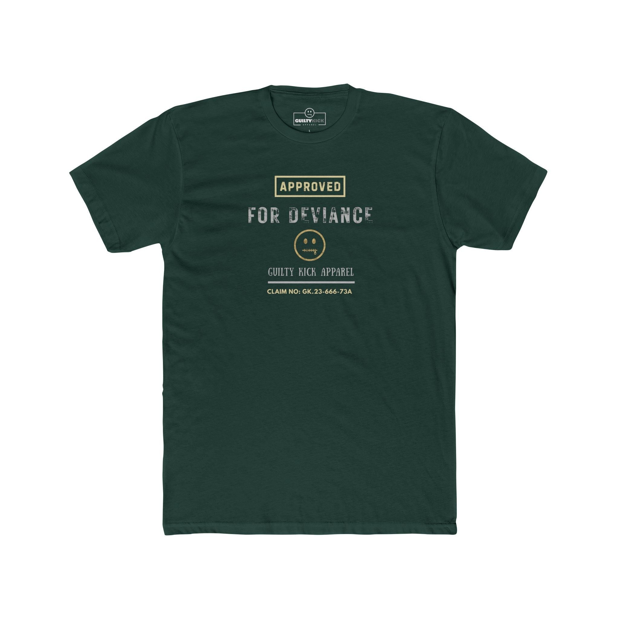 Approved for Deviance T-Shirt Funny Corporate Satire Graphic Tee - Guilty Kick Apparel