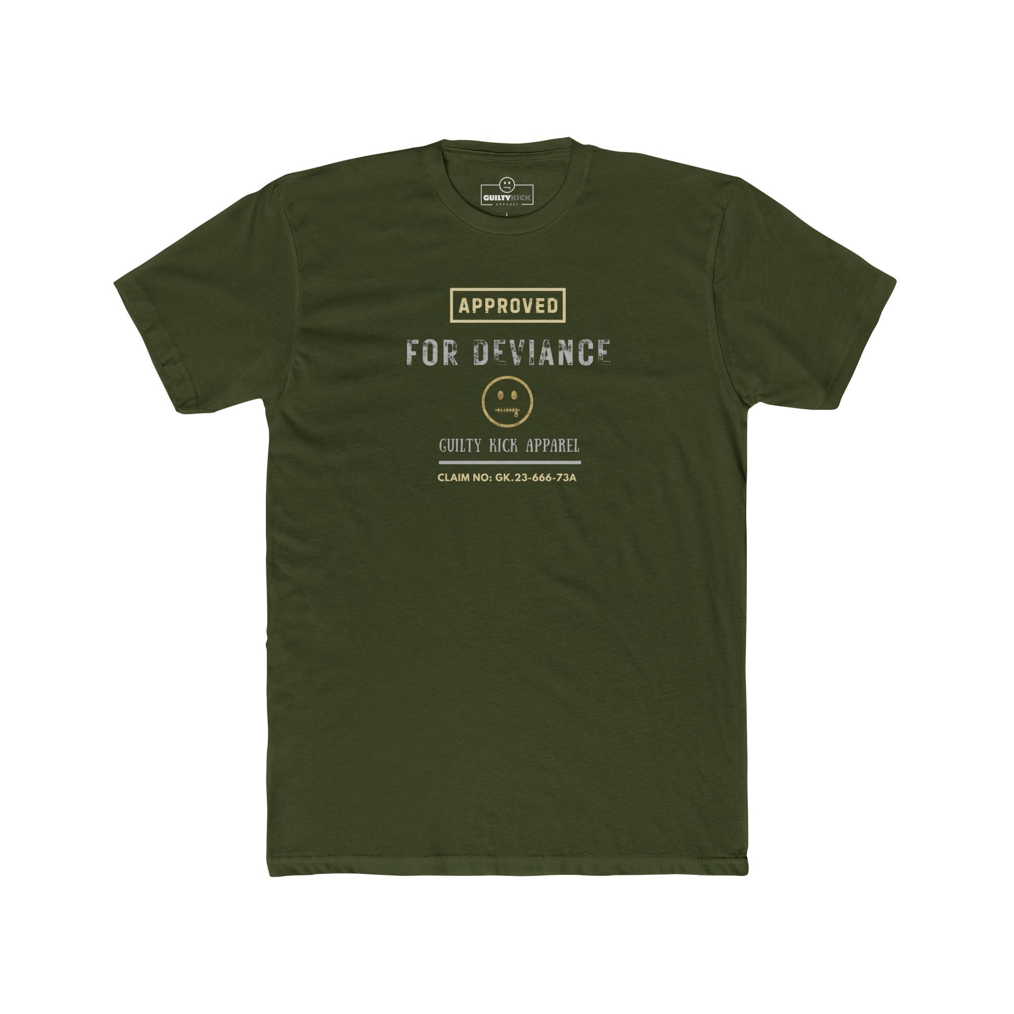 Approved for Deviance T-Shirt Funny Corporate Satire Graphic Tee - Guilty Kick Apparel