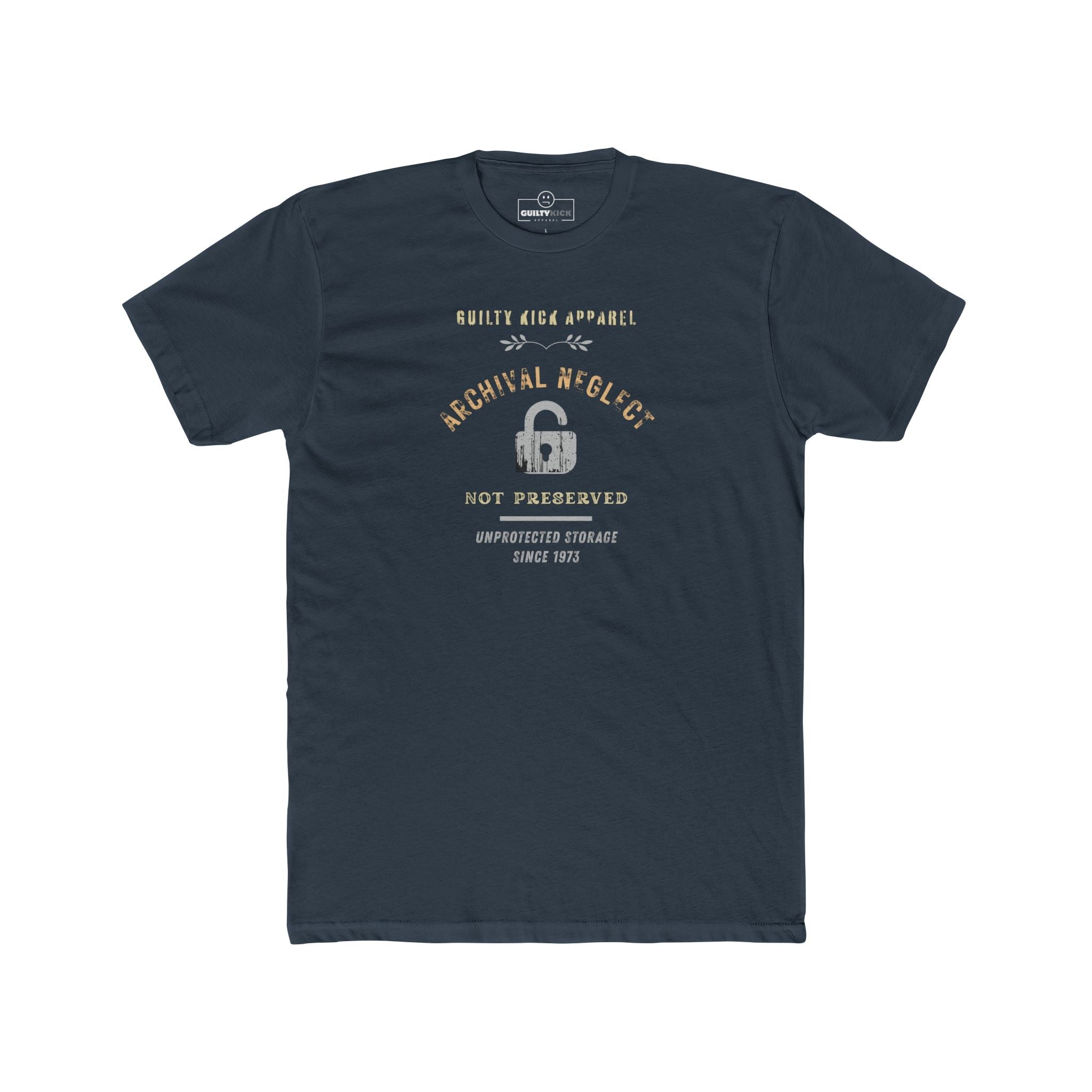 Archival Neglect Vintage Graphic T-Shirt Funny Unprotected Storage Satire Tee - Guilty Kick Apparel