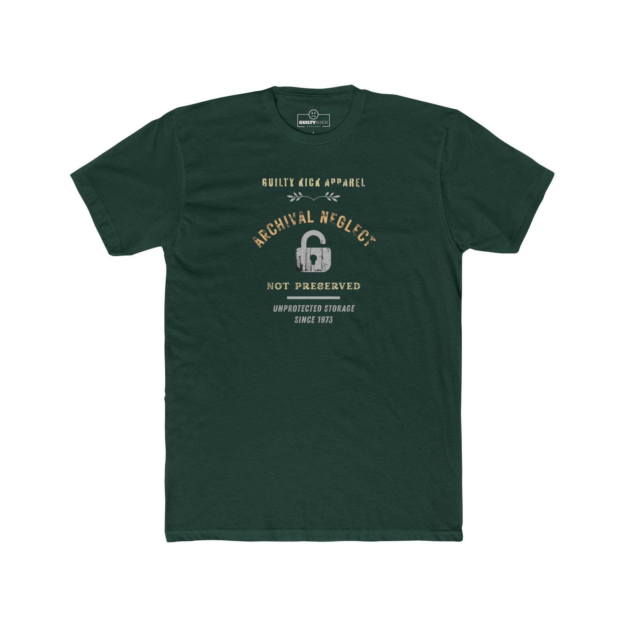 Archival Neglect Vintage Graphic T-Shirt Funny Unprotected Storage Satire Tee - Guilty Kick Apparel