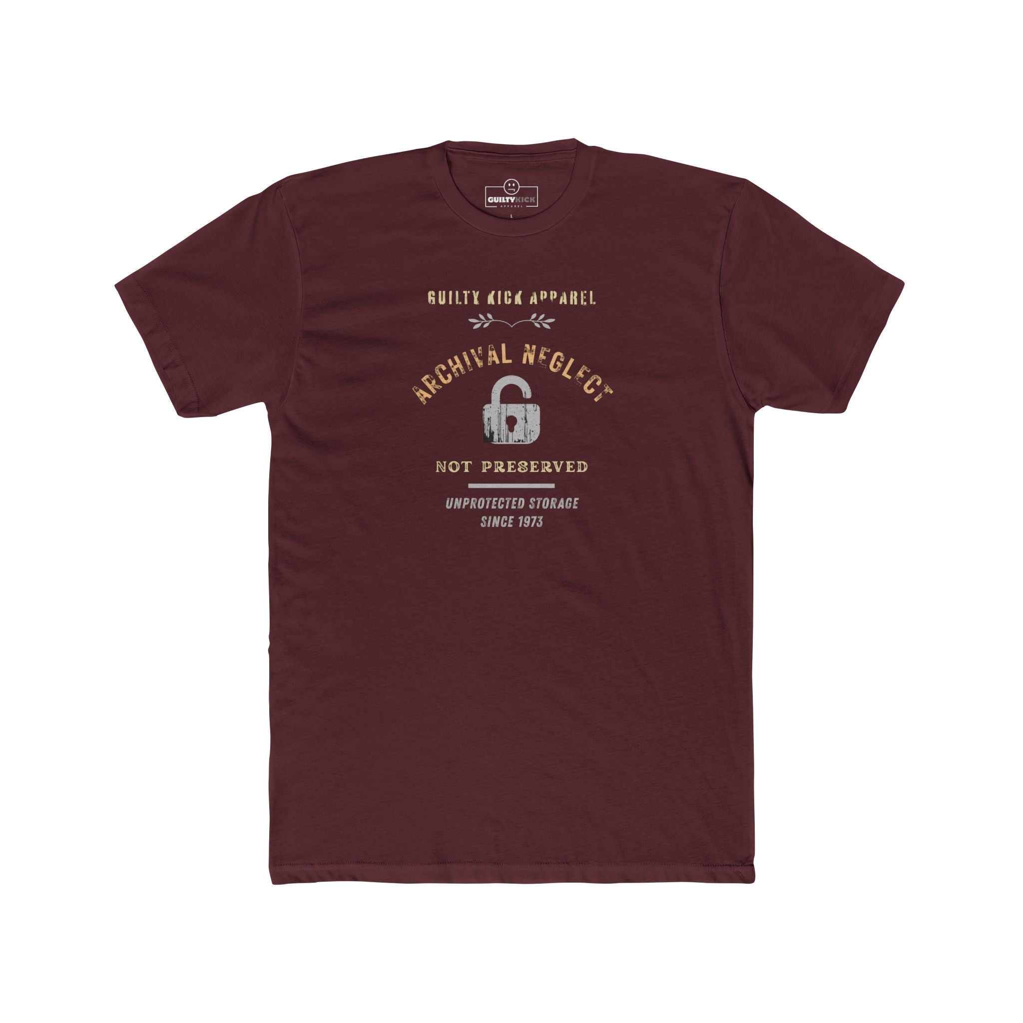 Archival Neglect Vintage Graphic T-Shirt Funny Unprotected Storage Satire Tee - Guilty Kick Apparel