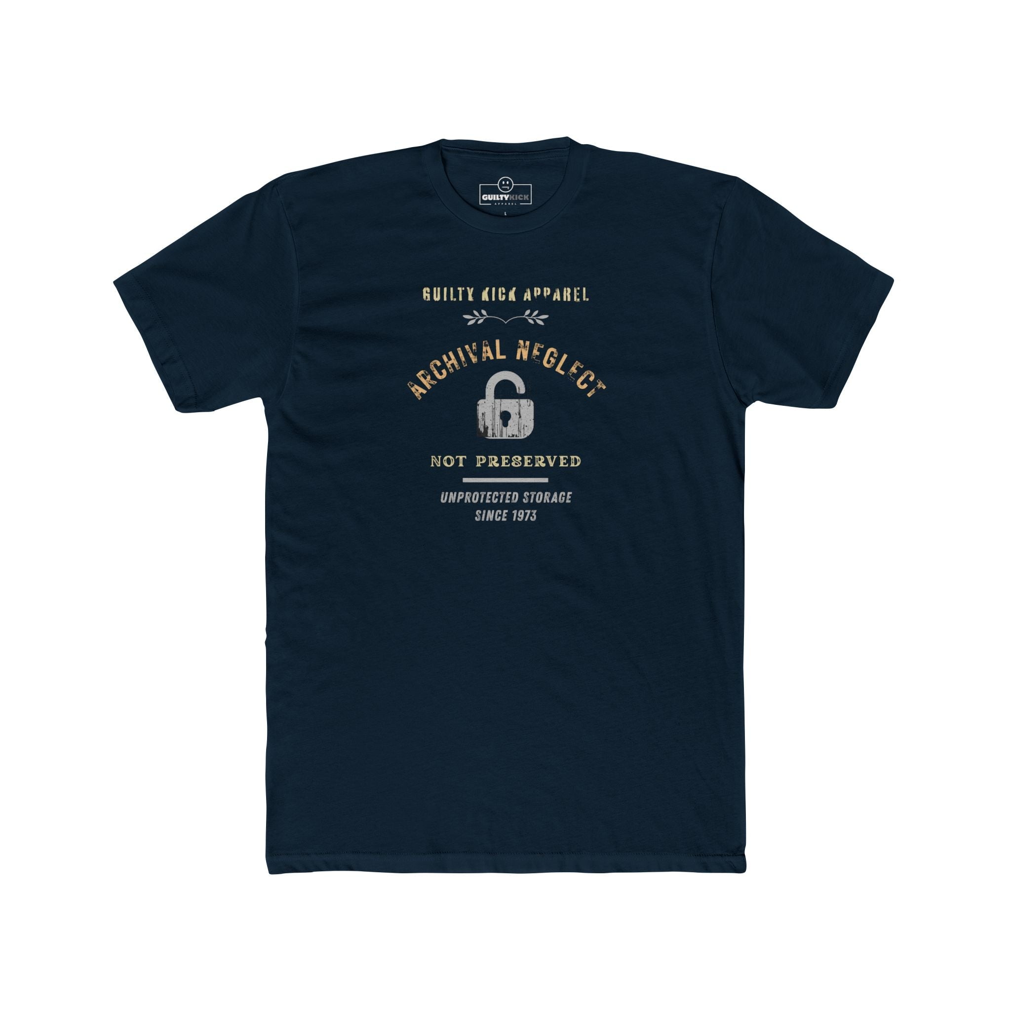 Archival Neglect Vintage Graphic T-Shirt Funny Unprotected Storage Satire Tee - Guilty Kick Apparel