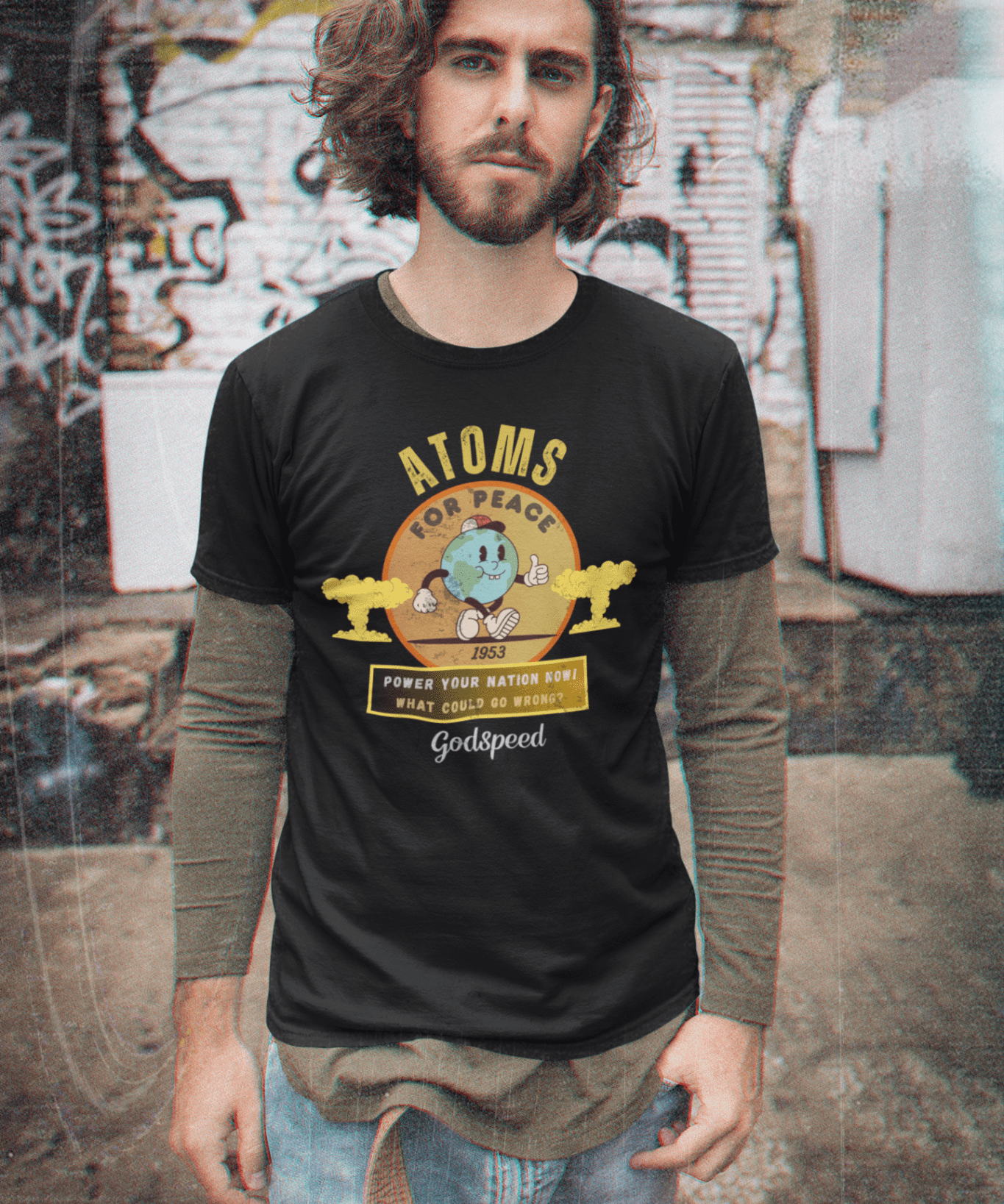 Atomic Energy Vintage Tee - Guilty Kick Apparel