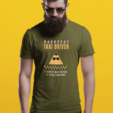 Backseat Taxi Driver Parody T-Shirt, Retro Movie Satire & Absurdist Graphic Tee - Guilty Kick Apparel