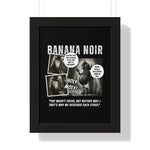 Banana Noir: The Berry Bad Noir Detective Poster - Guilty Kick Apparel