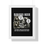 Banana Noir: The Berry Bad Noir Detective Poster - Guilty Kick Apparel