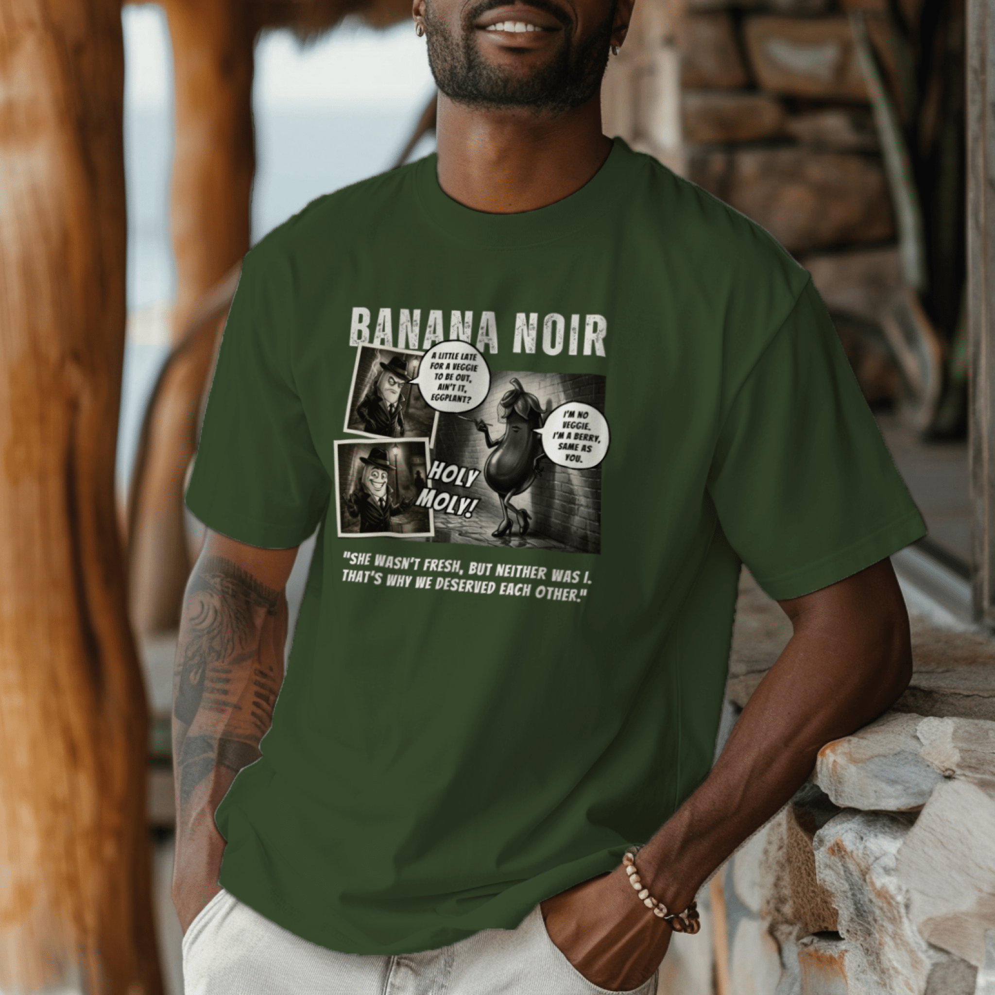 Banana Noir: The Berry Big Lie | Sarcastic Detective Tee - Guilty Kick Apparel