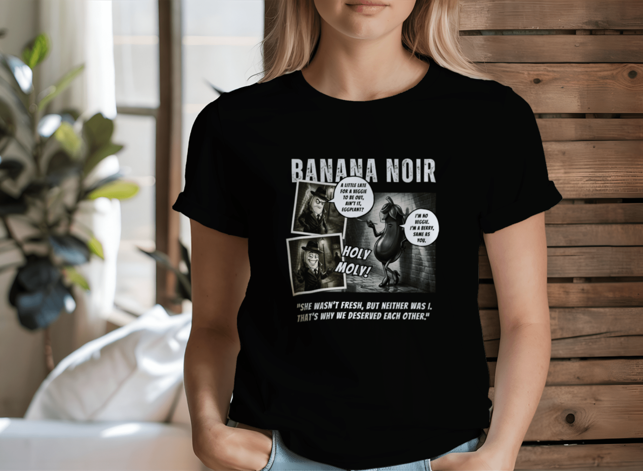 Banana Noir: The Berry Big Lie | Sarcastic Detective Tee - Guilty Kick Apparel