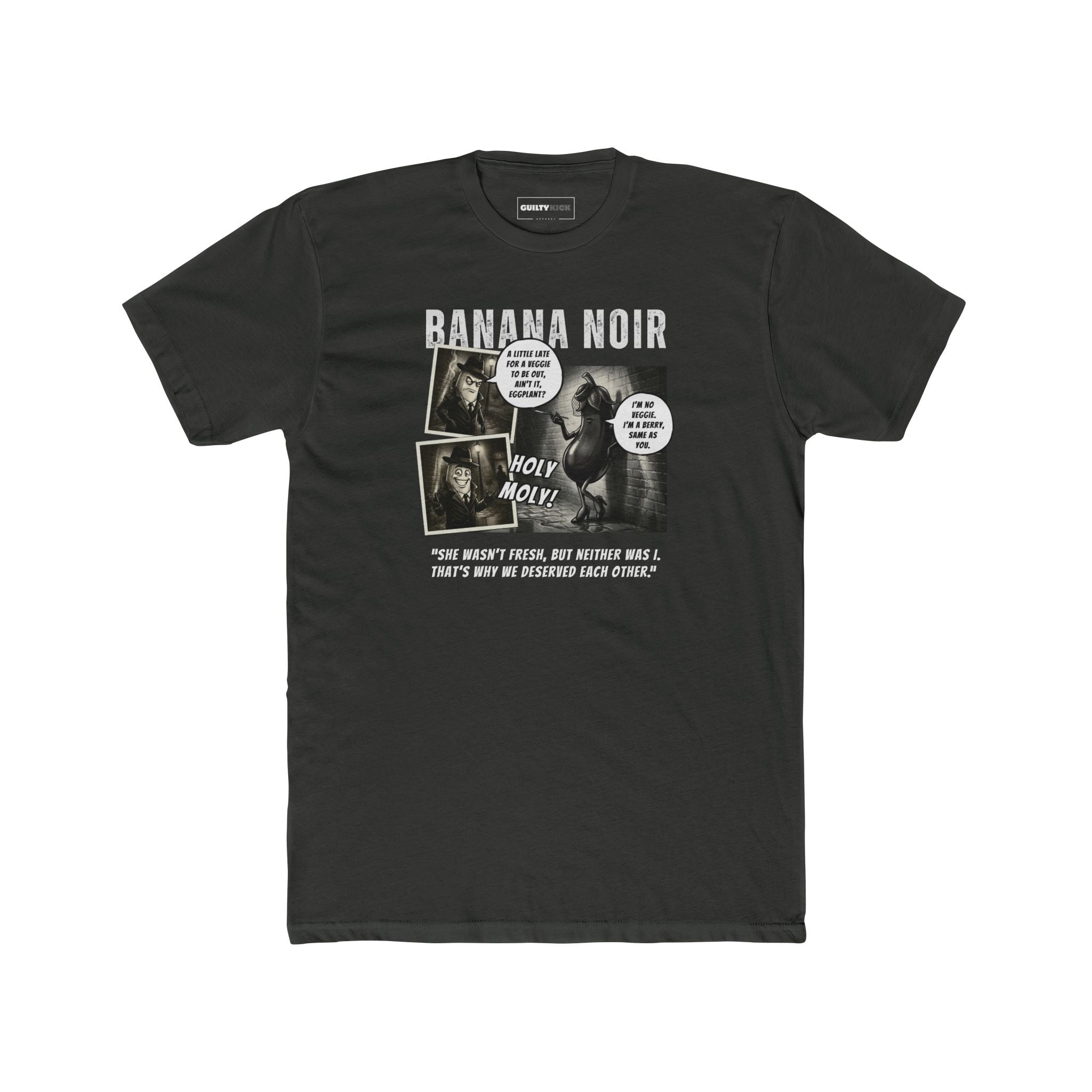 Banana Noir: The Berry Big Lie | Sarcastic Detective Tee - Guilty Kick Apparel