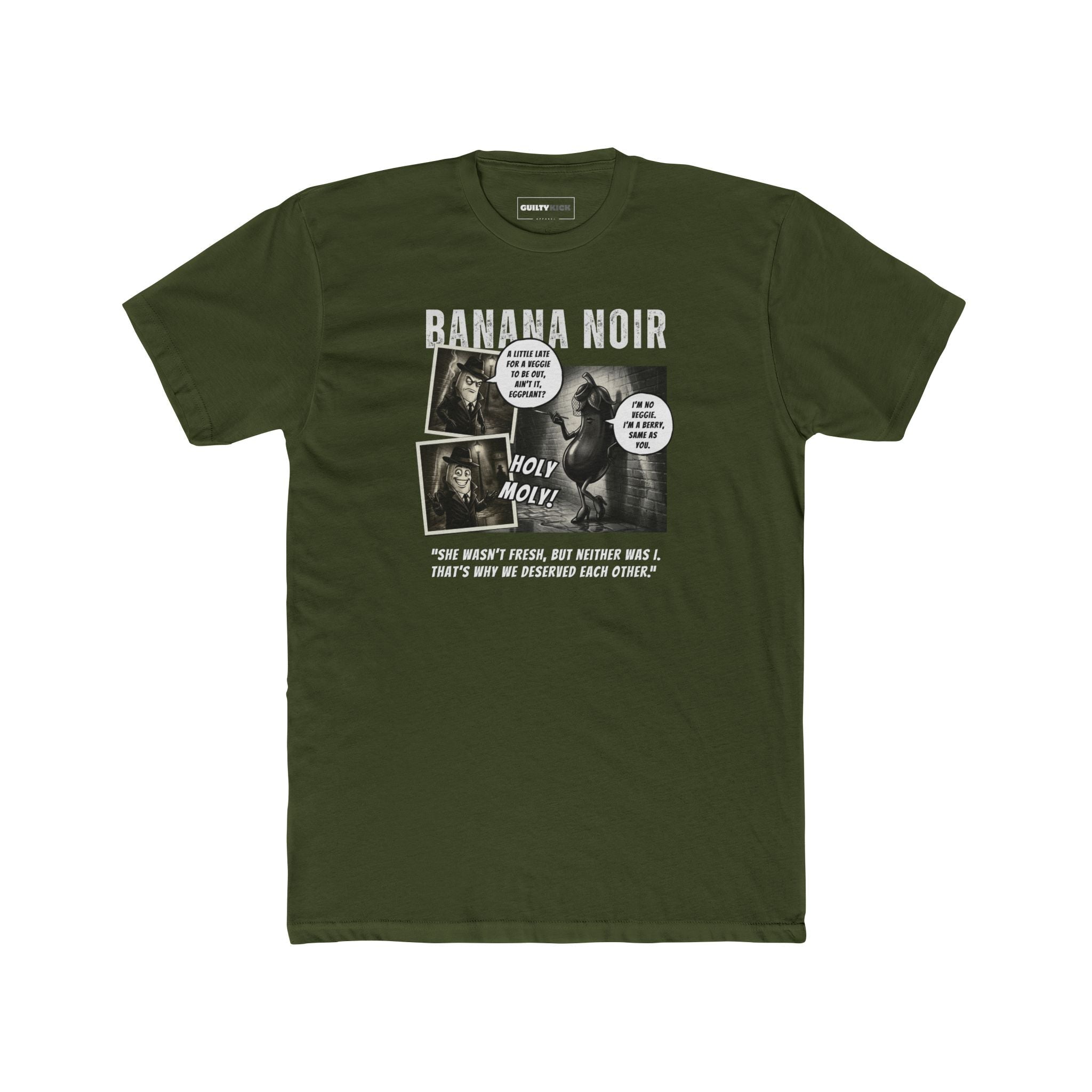 Banana Noir: The Berry Big Lie | Sarcastic Detective Tee - Guilty Kick Apparel