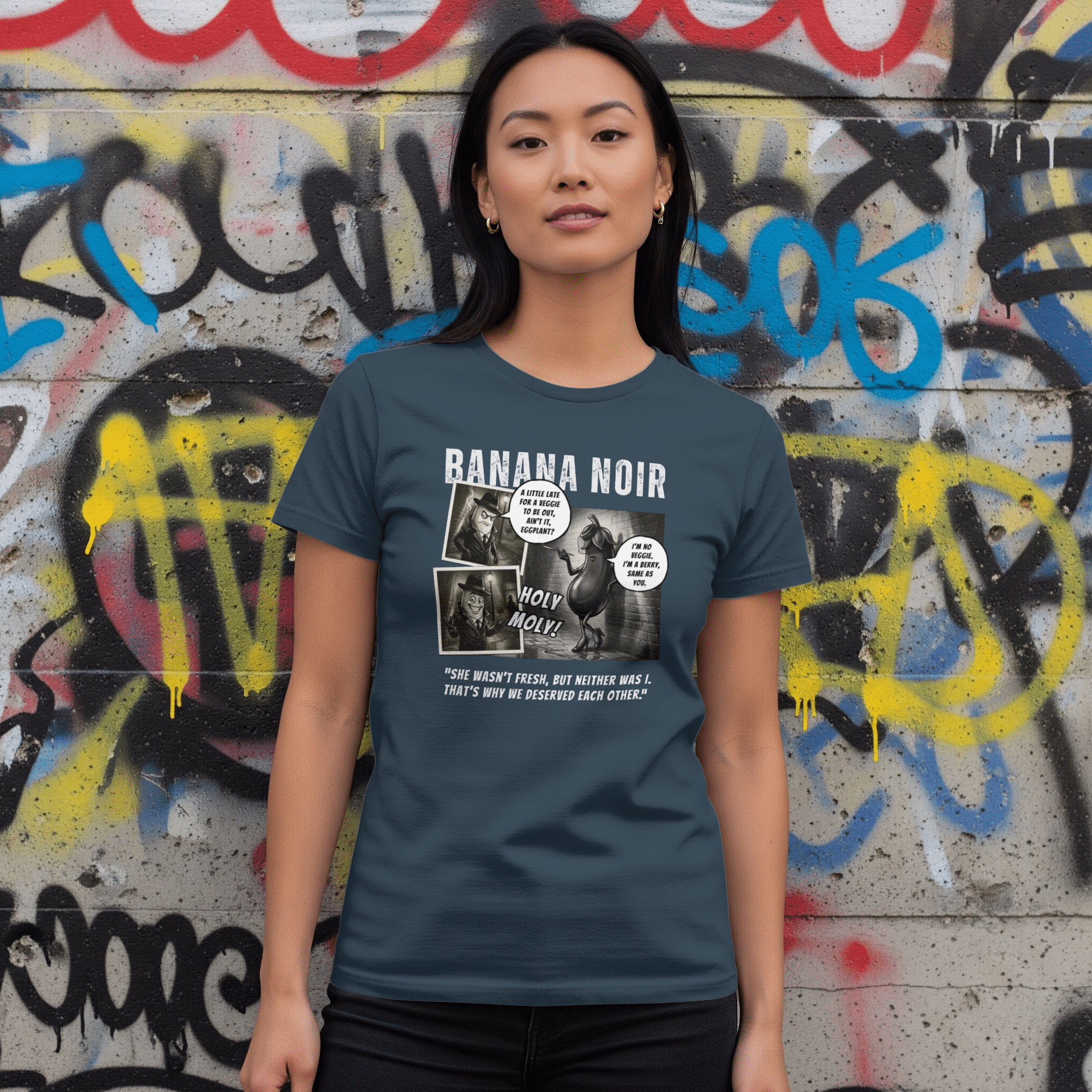 Banana Noir: The Berry Big Lie | Sarcastic Detective Tee - Guilty Kick Apparel