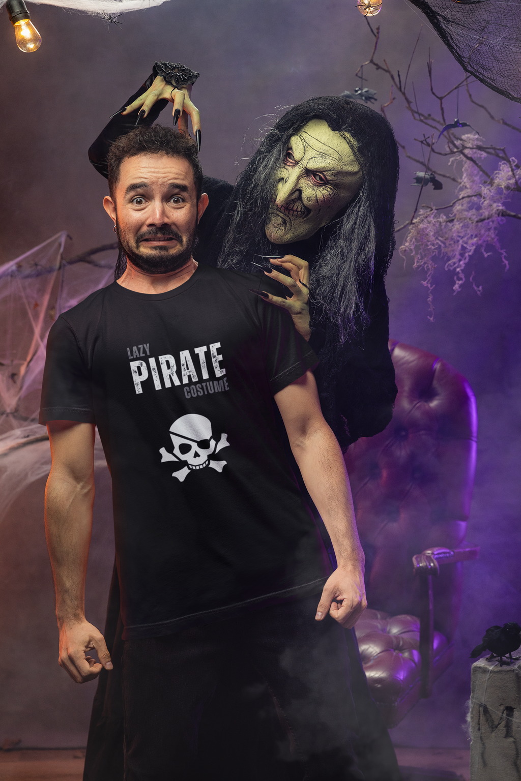 Pirate Tee - Lazy Pirate Halloween Costume Unisex