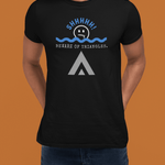 Beware of Triangles Retro Graphic T-Shirt Satirical Shhhh Smiley Tee - Guilty Kick Apparel