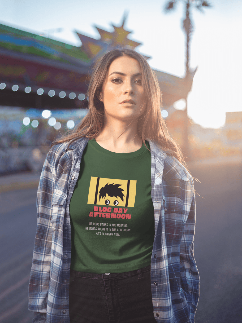 Blog Day Afternoon, Funny Satirical Movie Parody T-Shirt - Guilty Kick Apparel