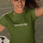 Brainrot. Upside Down Minimalist Text T-Shirt - Guilty Kick Apparel