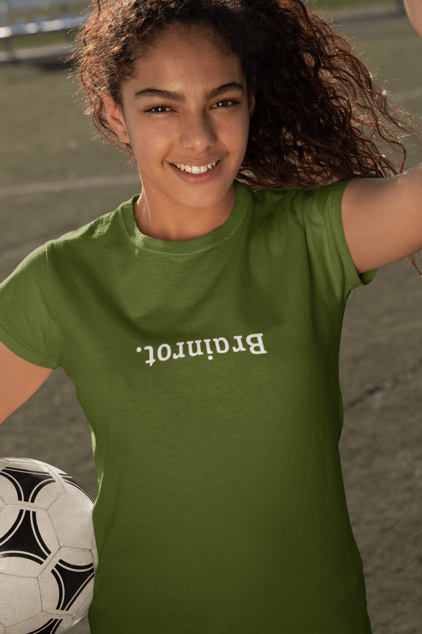 Brainrot. Upside Down Minimalist Text T-Shirt - Guilty Kick Apparel