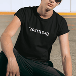 Brainrot. Upside Down Minimalist Text T-Shirt - Guilty Kick Apparel
