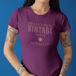 Brand New Vintage Satirical Sunbaked T-Shirt Premium Distressed Meta Graphic Tee - Guilty Kick Apparel