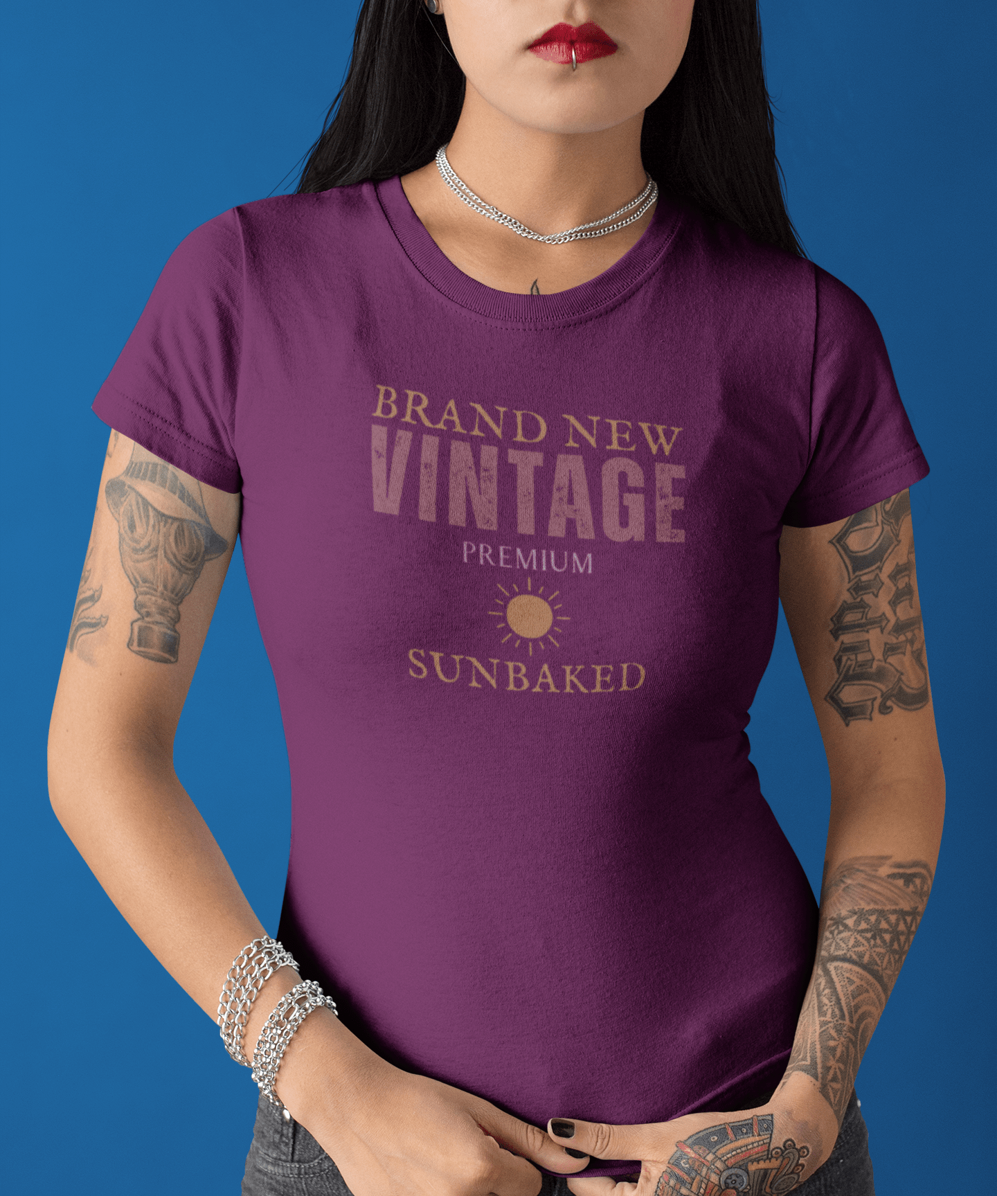 Brand New Vintage Satirical Sunbaked T-Shirt Premium Distressed Meta Graphic Tee - Guilty Kick Apparel