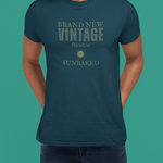 Brand New Vintage Satirical Sunbaked T-Shirt Premium Distressed Meta Graphic Tee - Guilty Kick Apparel