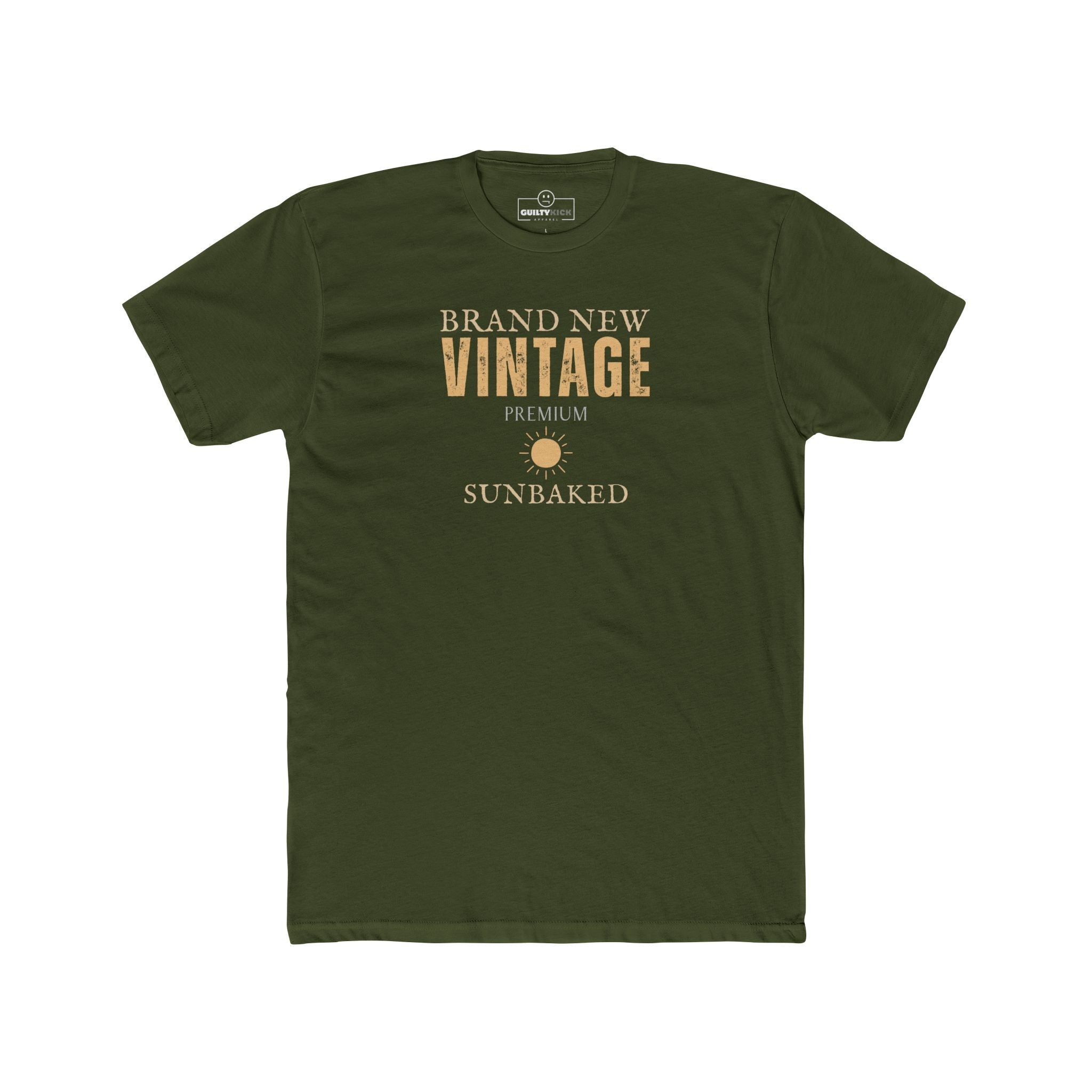 Brand New Vintage Satirical Sunbaked T-Shirt Premium Distressed Meta Graphic Tee - Guilty Kick Apparel