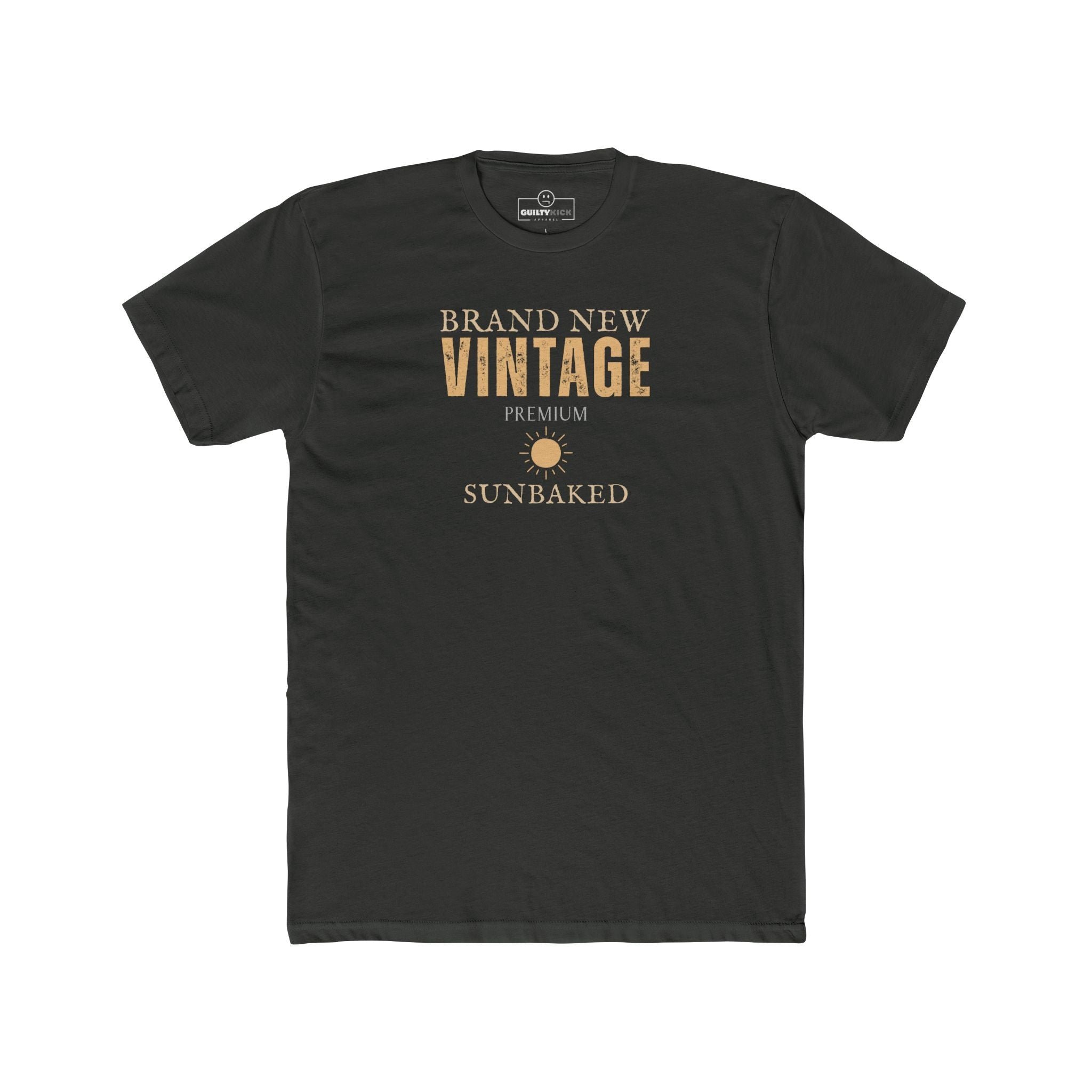 Brand New Vintage Satirical Sunbaked T-Shirt Premium Distressed Meta Graphic Tee - Guilty Kick Apparel