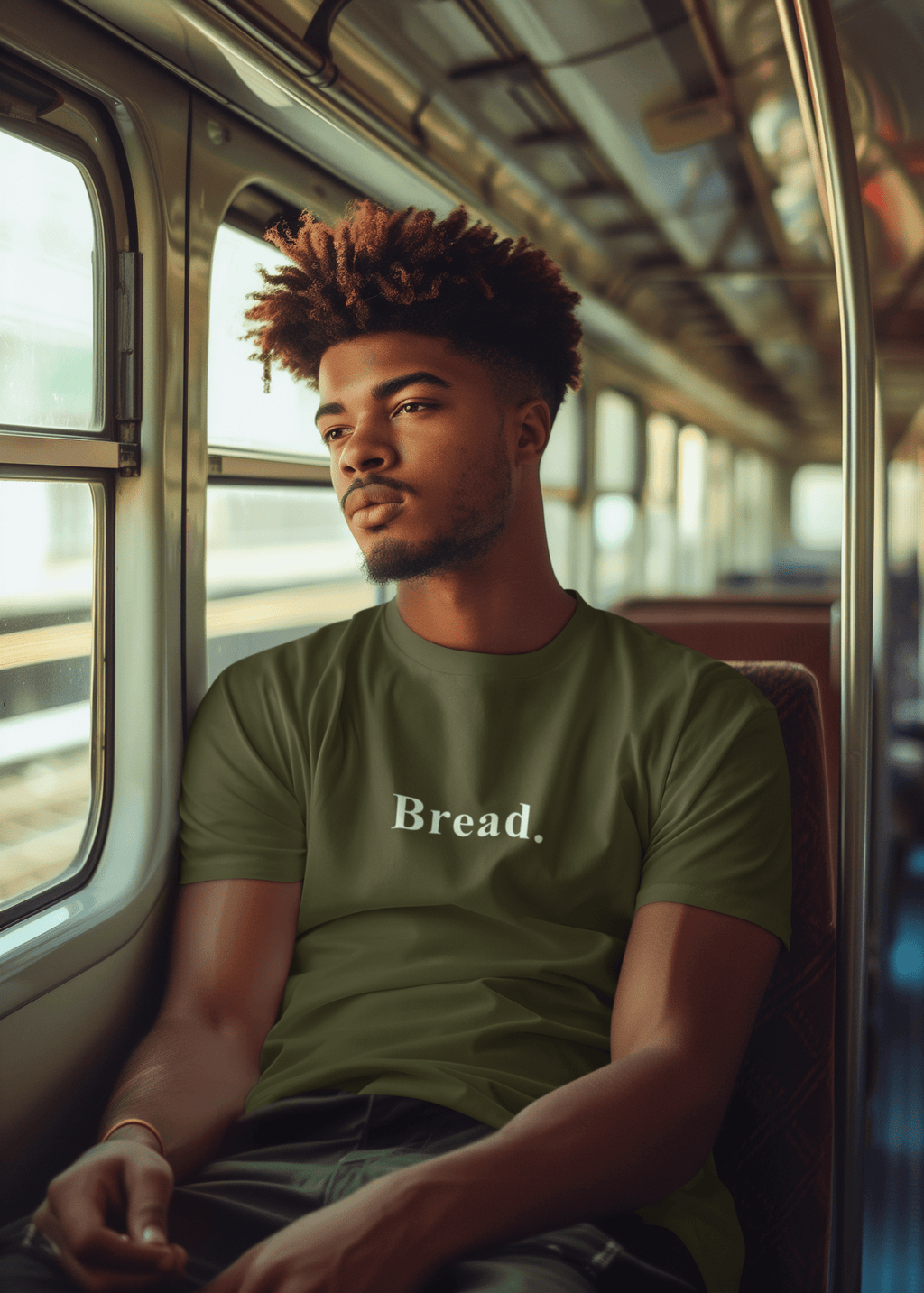 Bread. Minimalist Literal Absurdist Graphic T-Shirt - Guilty Kick Apparel