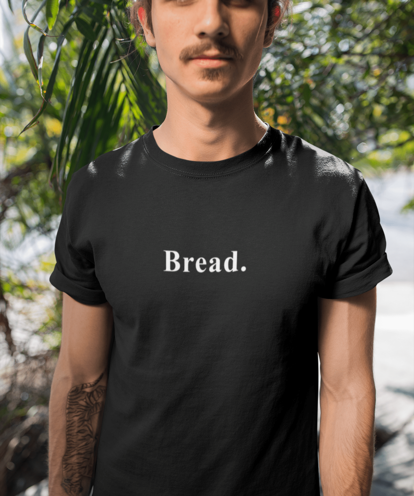 Bread. Minimalist Literal Absurdist Graphic T-Shirt - Guilty Kick Apparel