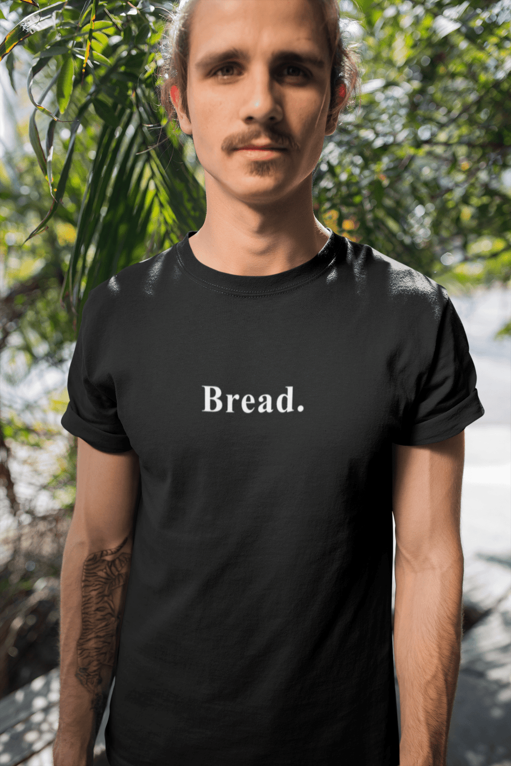 Bread. Minimalist Literal Absurdist Graphic T-Shirt - Guilty Kick Apparel