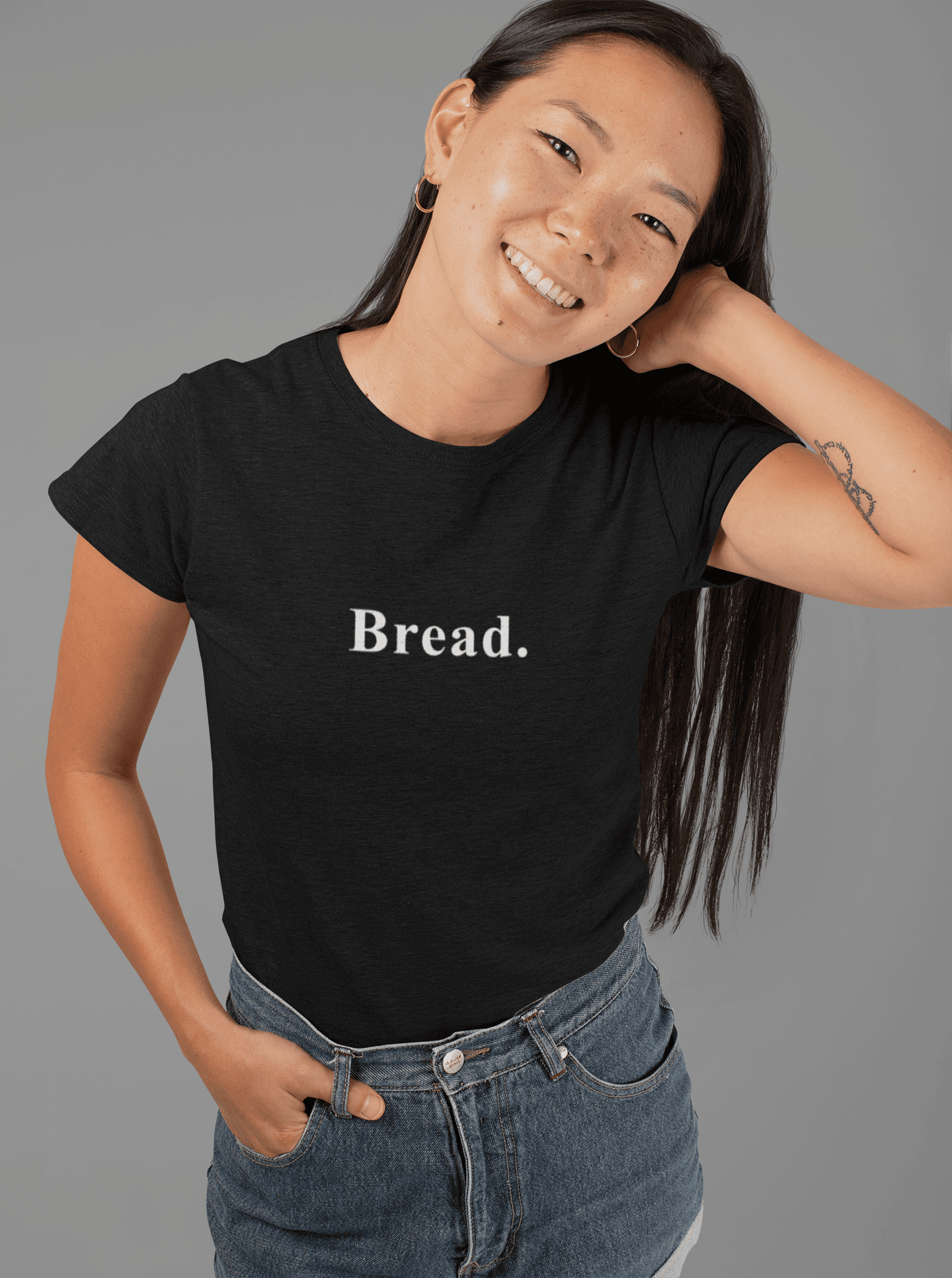 Bread. Minimalist Literal Absurdist Graphic T-Shirt - Guilty Kick Apparel