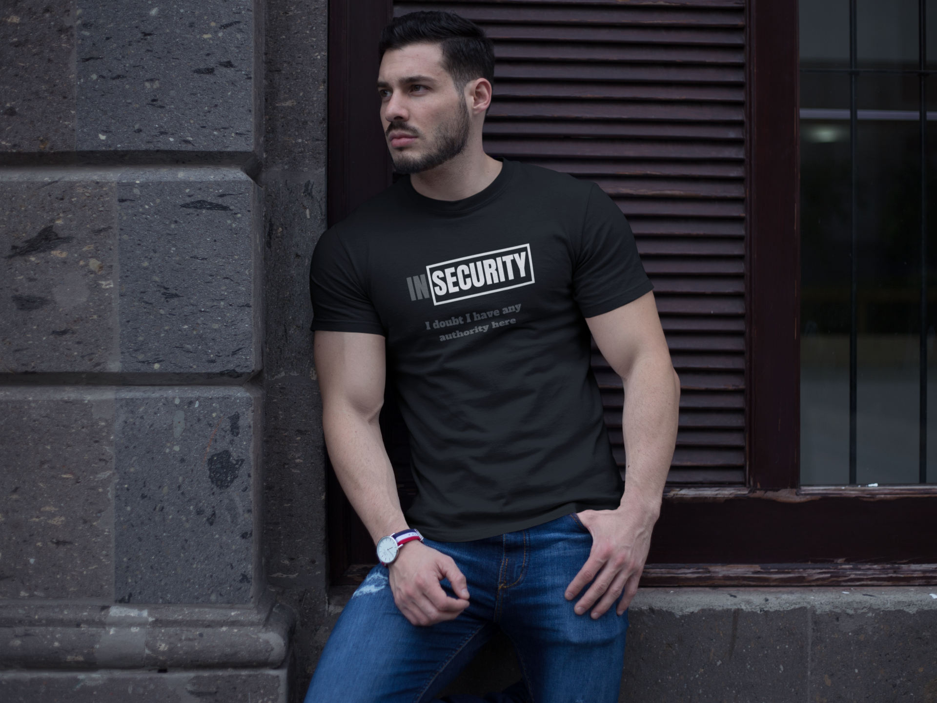 InSecurity Unisex Crew Tee for insecure security guard