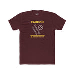 Caution Slightly Askew Tee | Do Not Engage Satirical Graphic T-Shirt - Guilty Kick Apparel